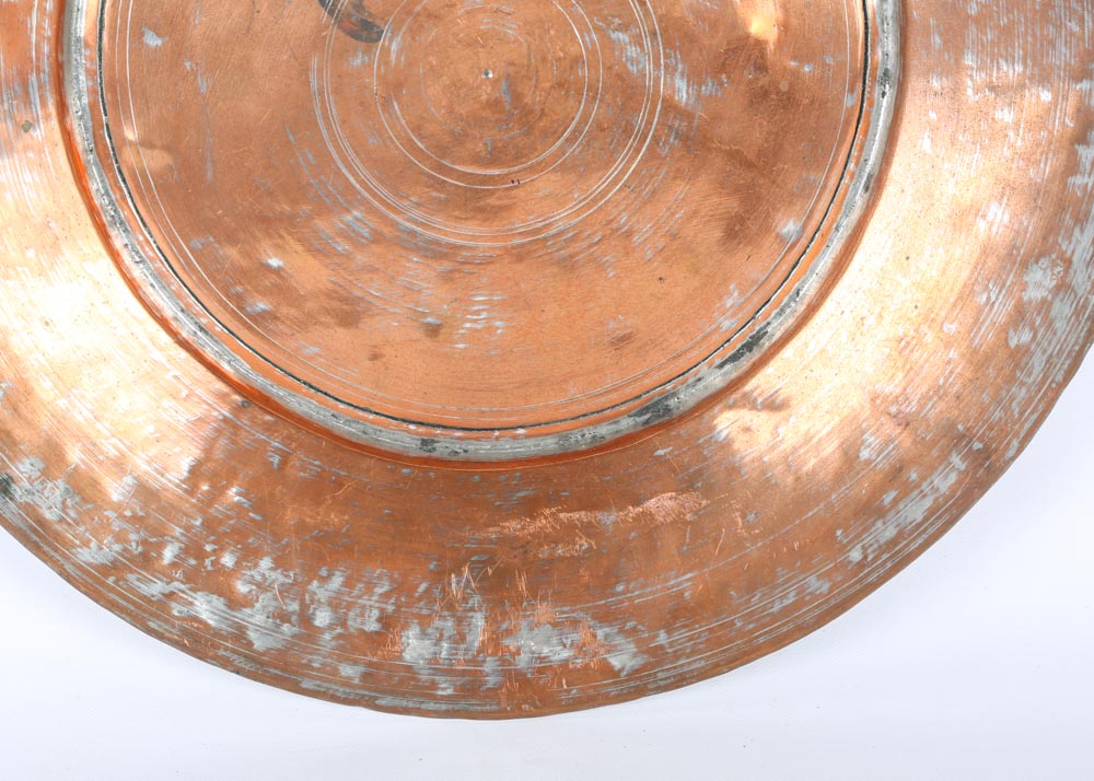 Copper and Copper Finish Chargers