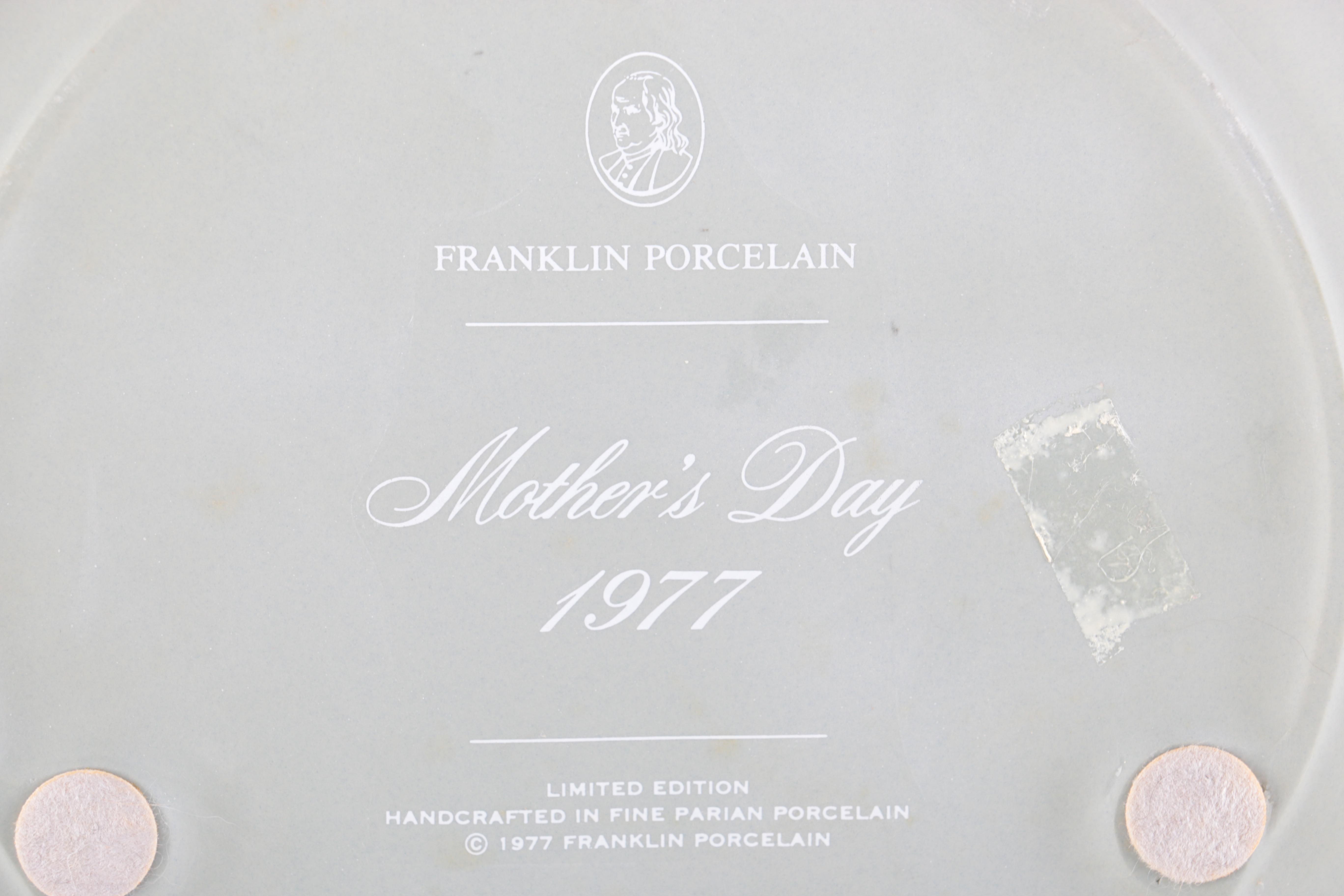 Franklin Mint 1977 "Mother's Day" Plate