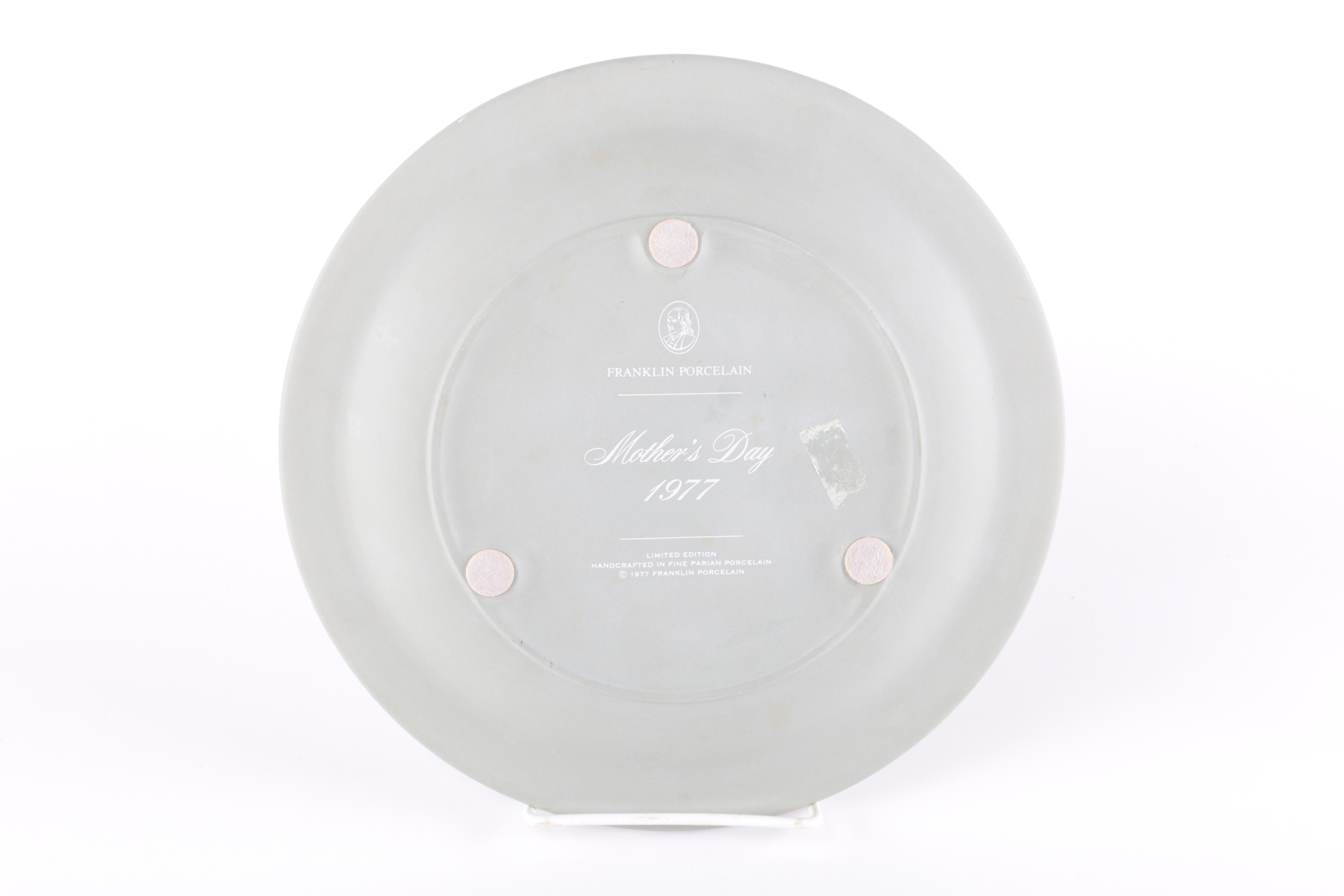 Franklin Mint 1977 "Mother's Day" Plate