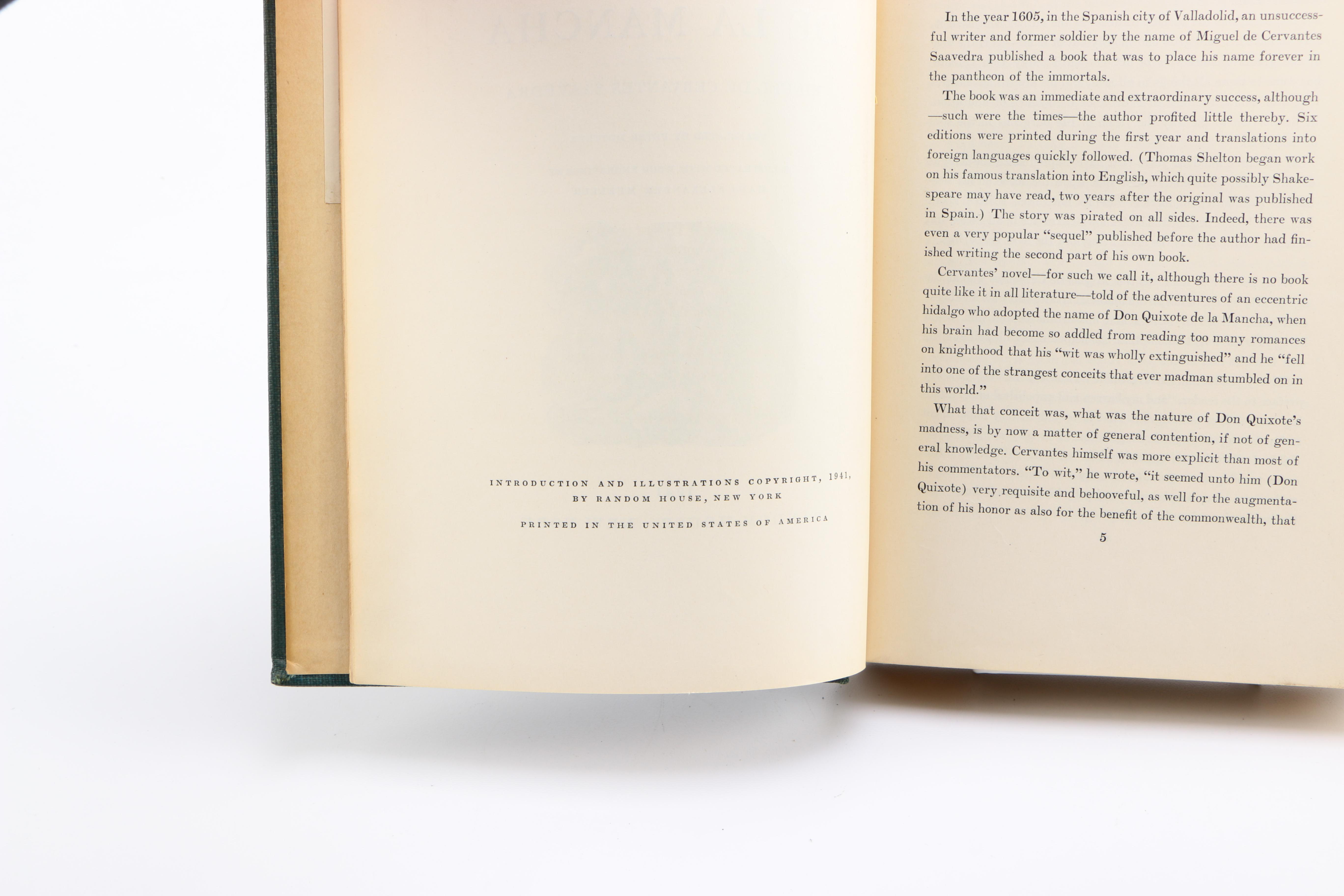 1941 "Don Quixote de la Mancha" With Illustrations by Hans Alexander Mueller