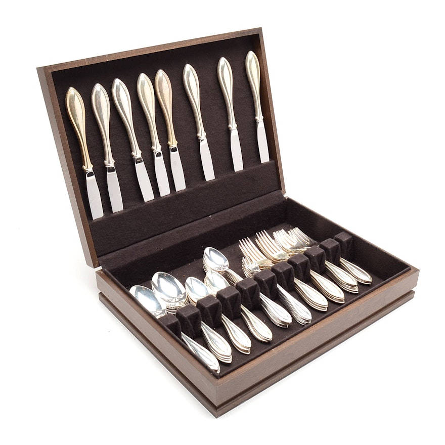 Oneida Silver-Plated "Silver Arbor" Flatware Service For Eight