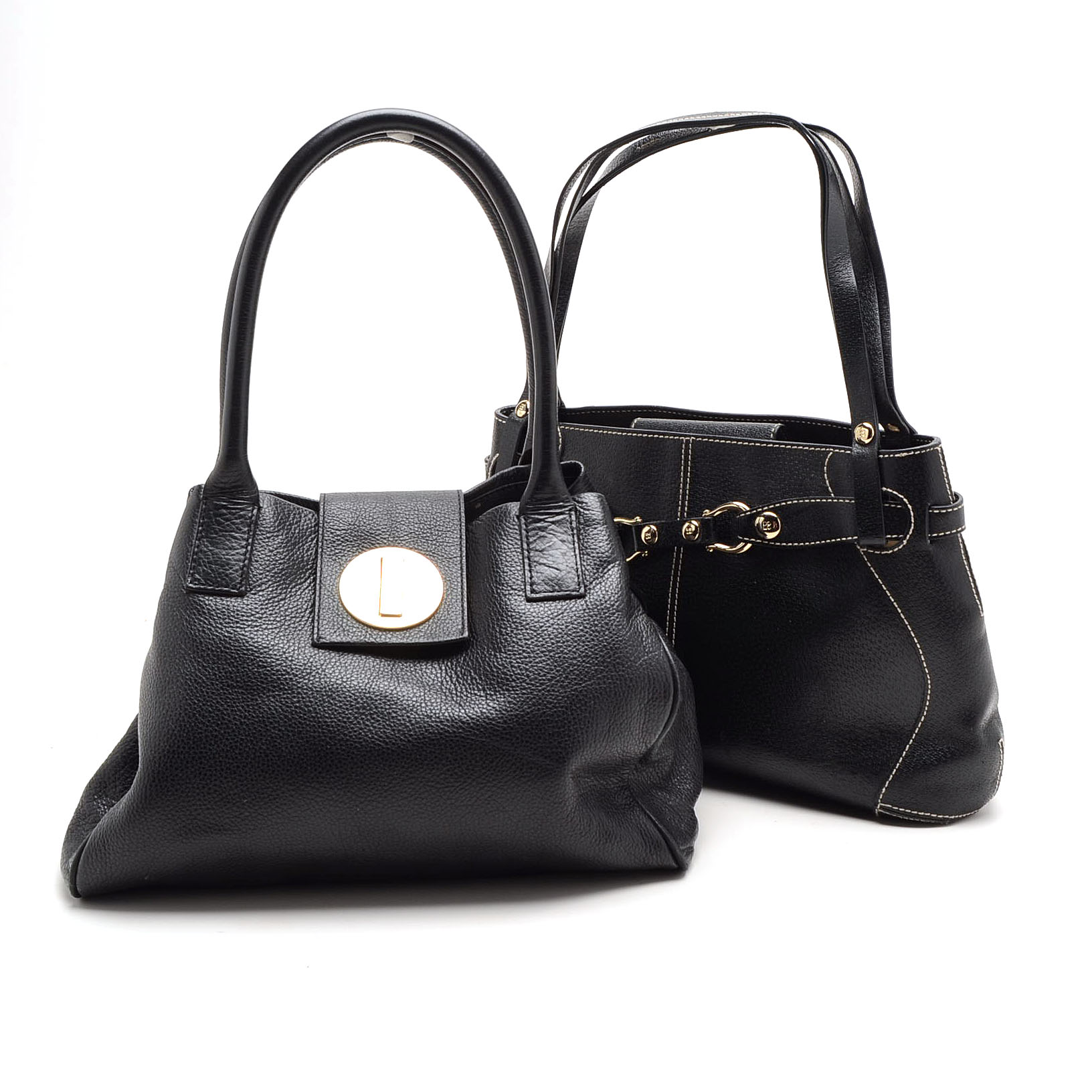 Kate Spade Black Leather Handbags