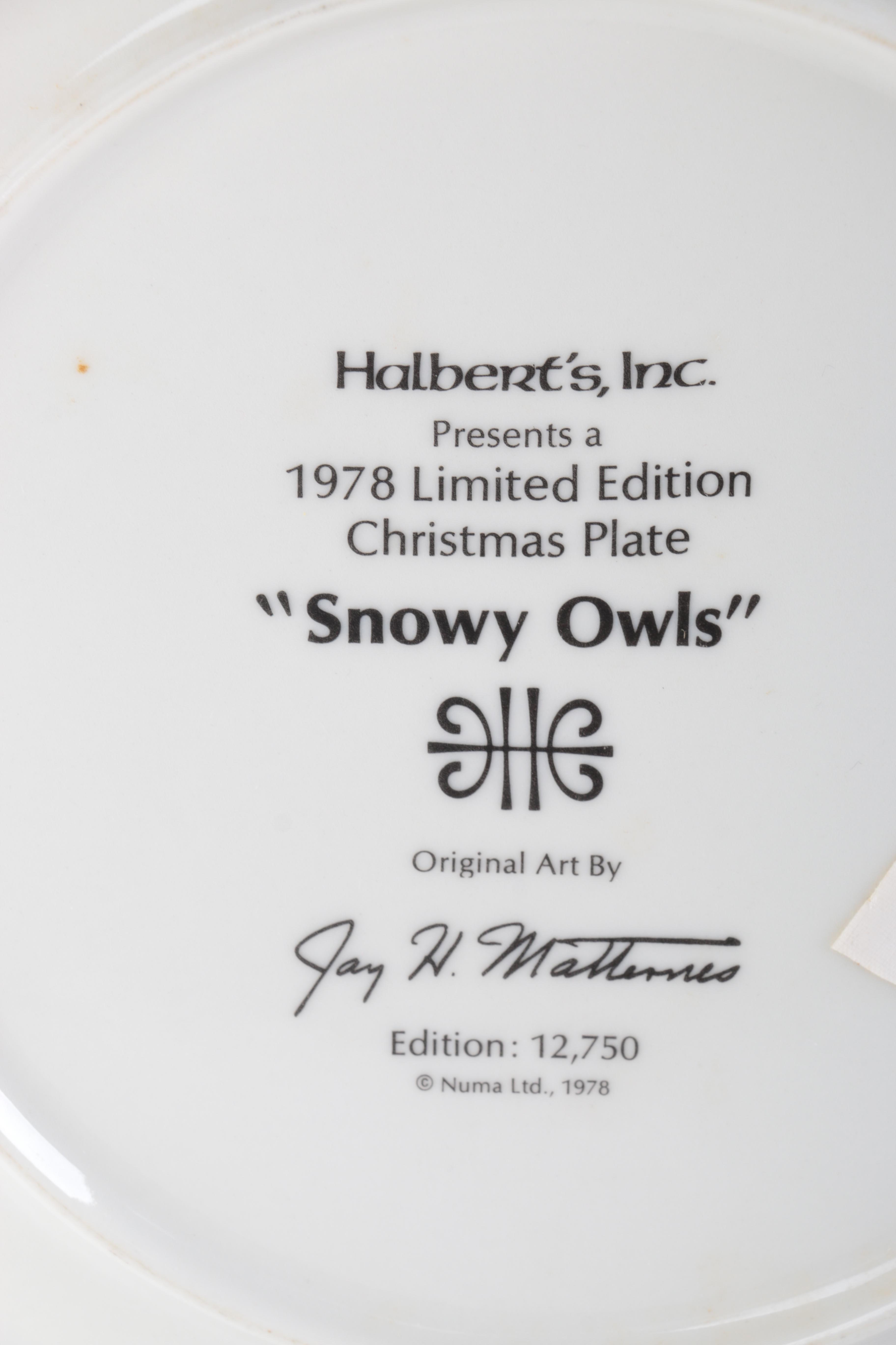 Limited Edition Collector Seasonal Plates including "Bringing Home The Pumpkins" by John Falter