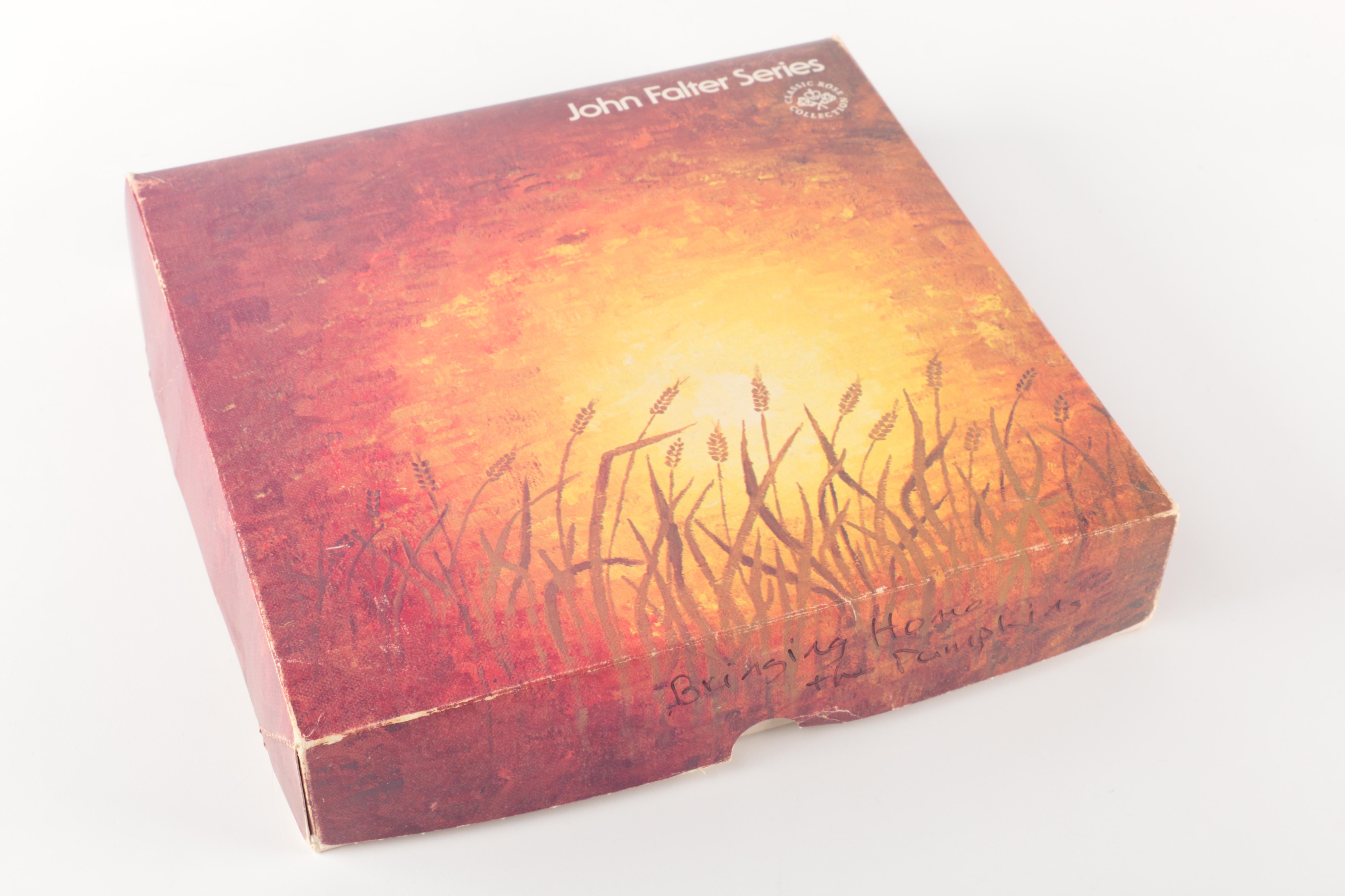 Limited Edition Collector Seasonal Plates including "Bringing Home The Pumpkins" by John Falter