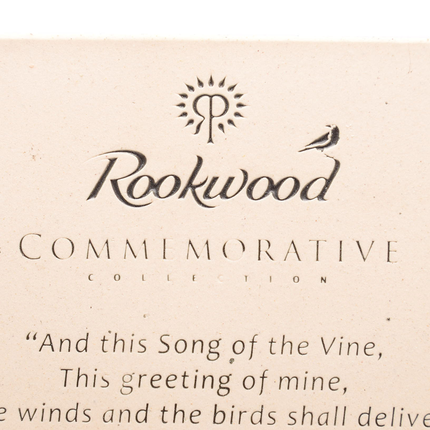 Rookwood Pottery First Edition Commemorative Art Tile
