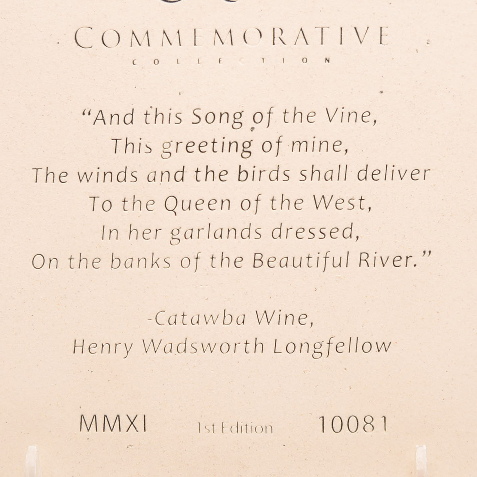 Rookwood Pottery First Edition Commemorative Art Tile