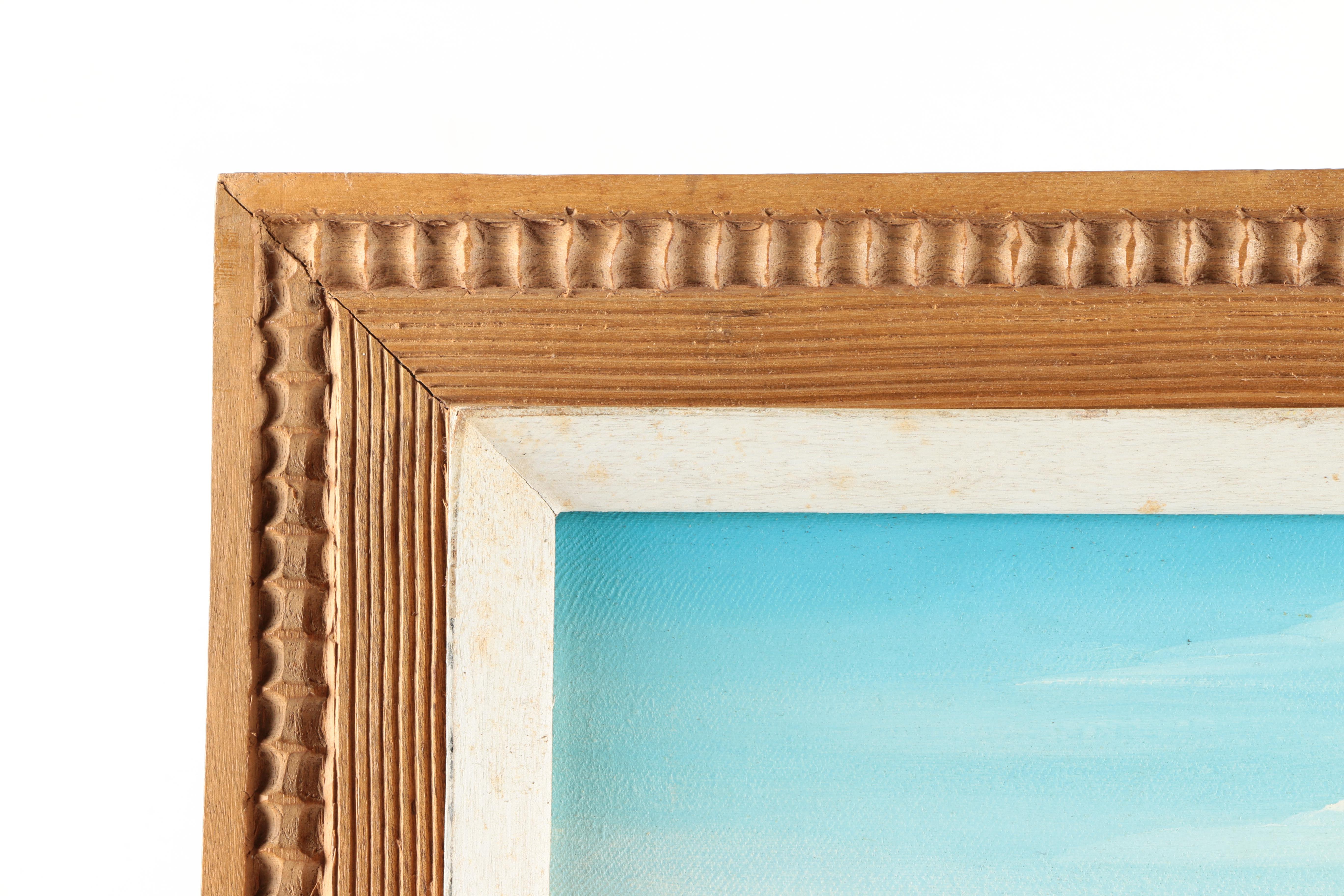 Aida Dostaly Oil Painting on Canvas of Village