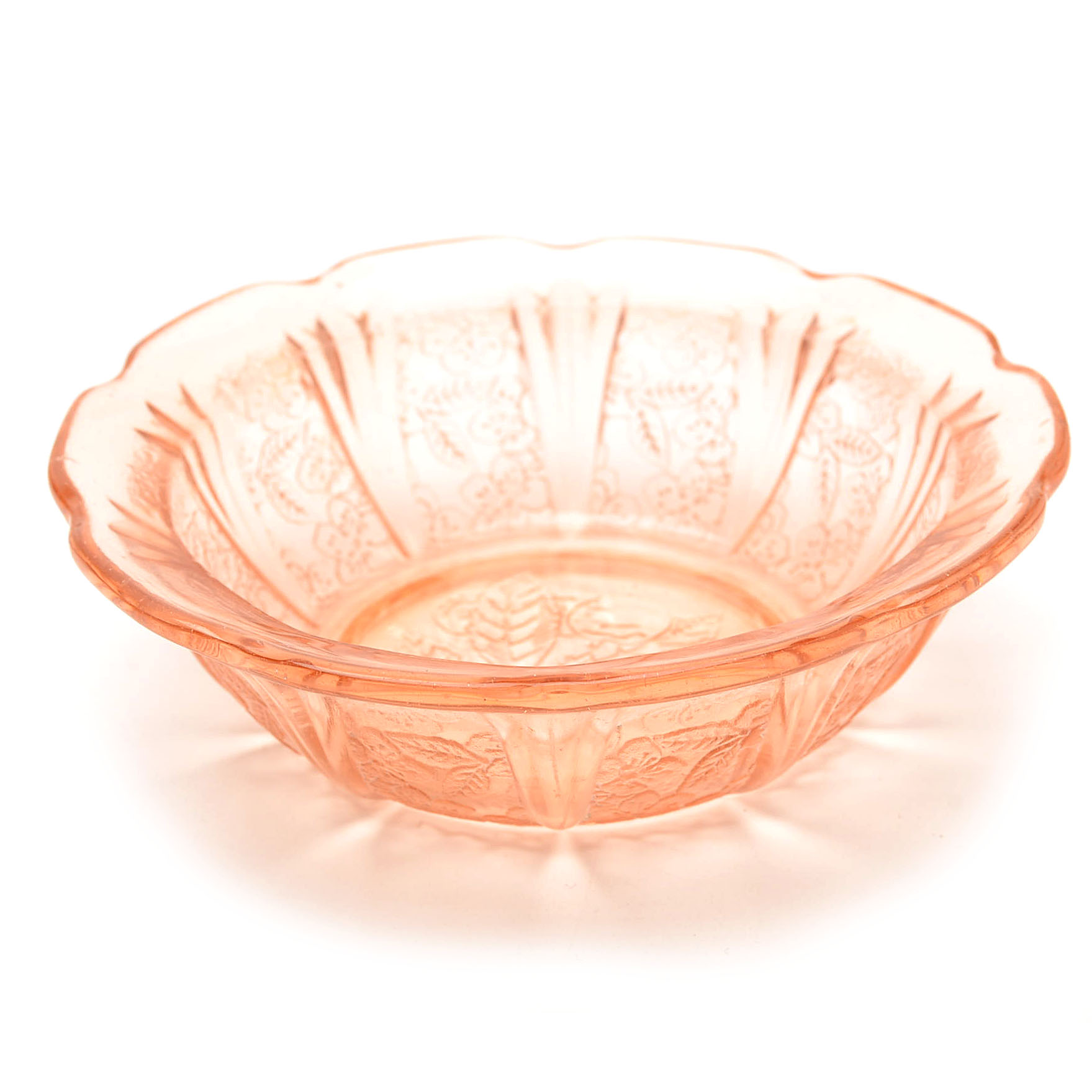 Assorted Pink Depression Glassware