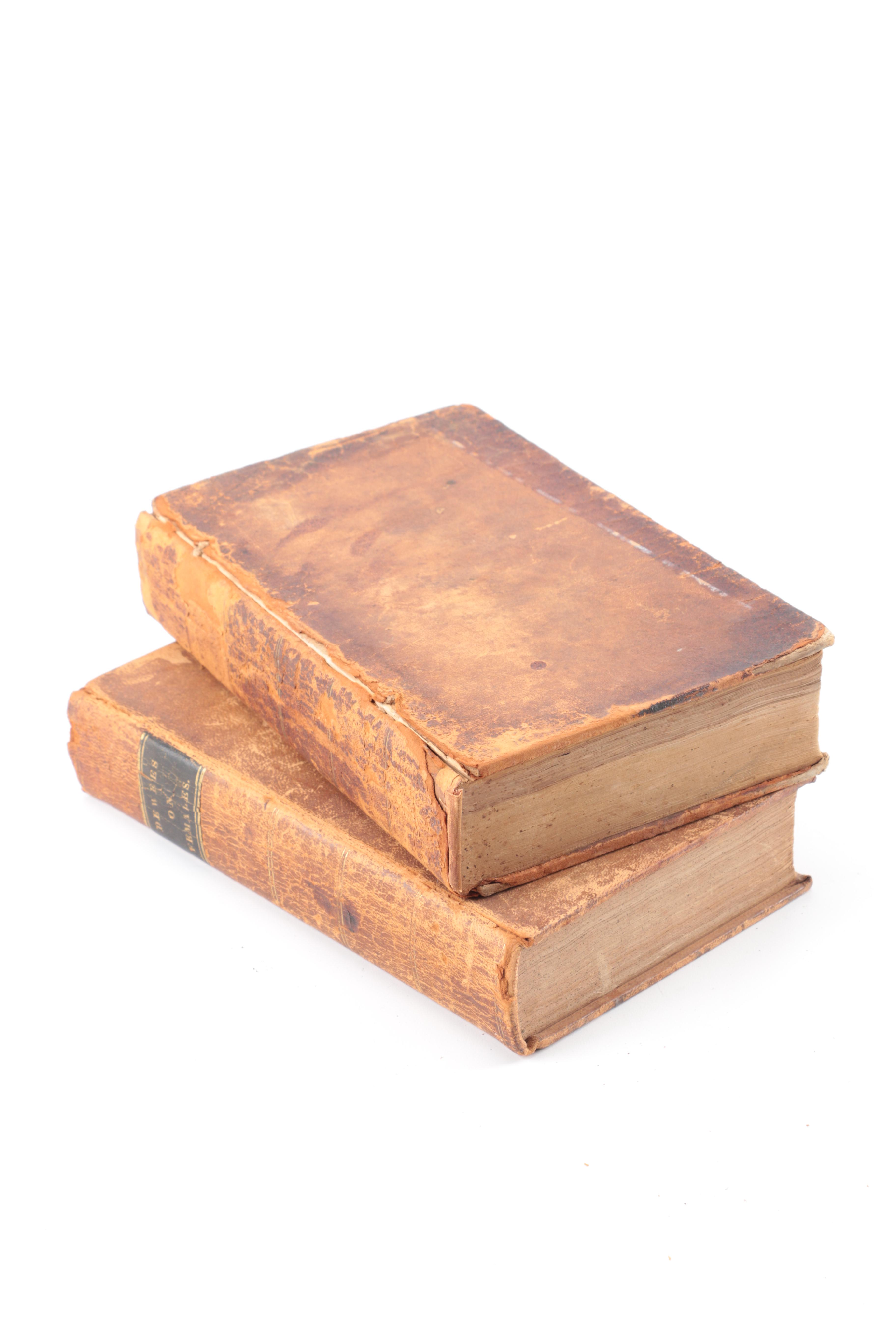 1830s Medical Books on Midwifery and "The Diseases of Females"