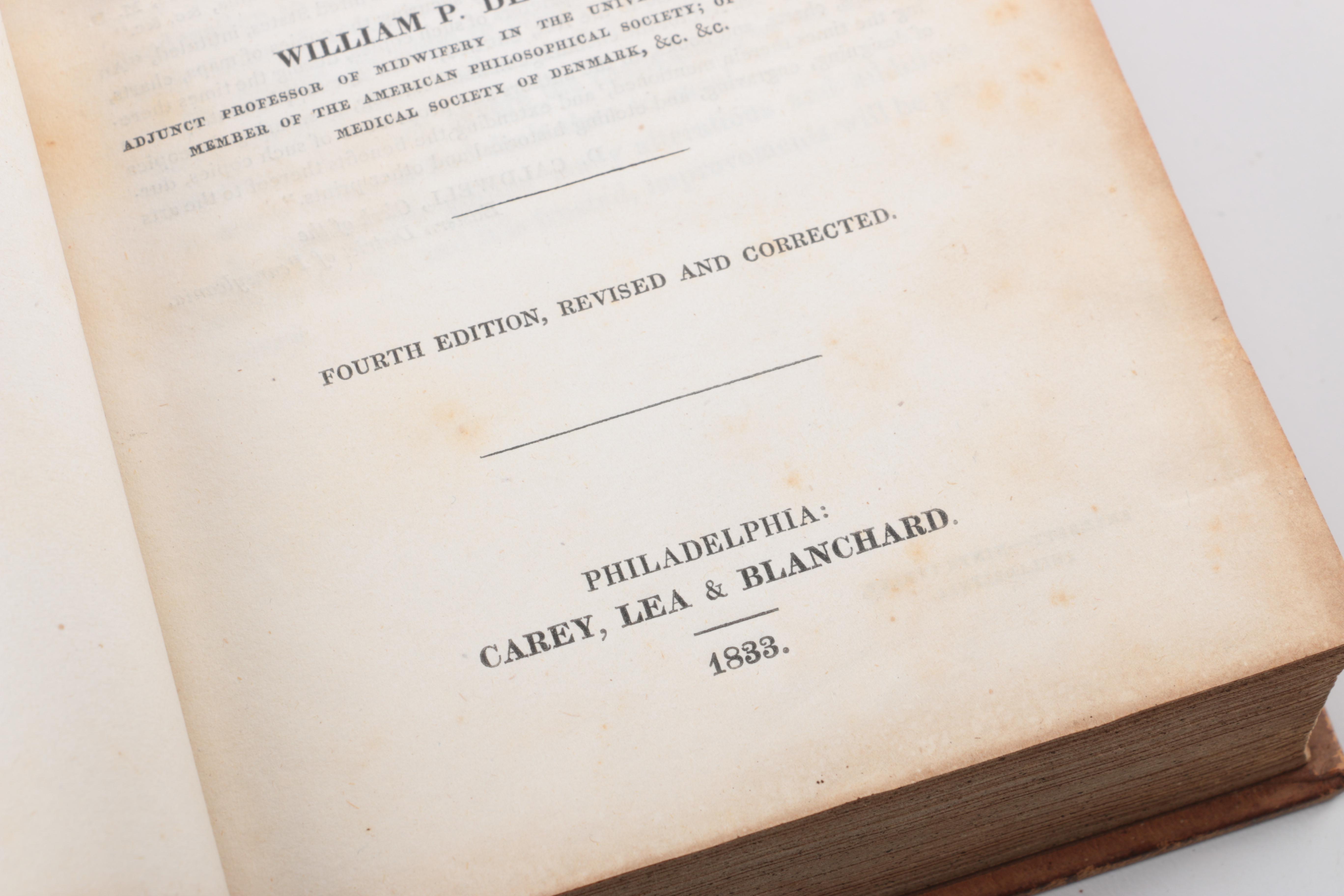 1830s Medical Books on Midwifery and "The Diseases of Females"