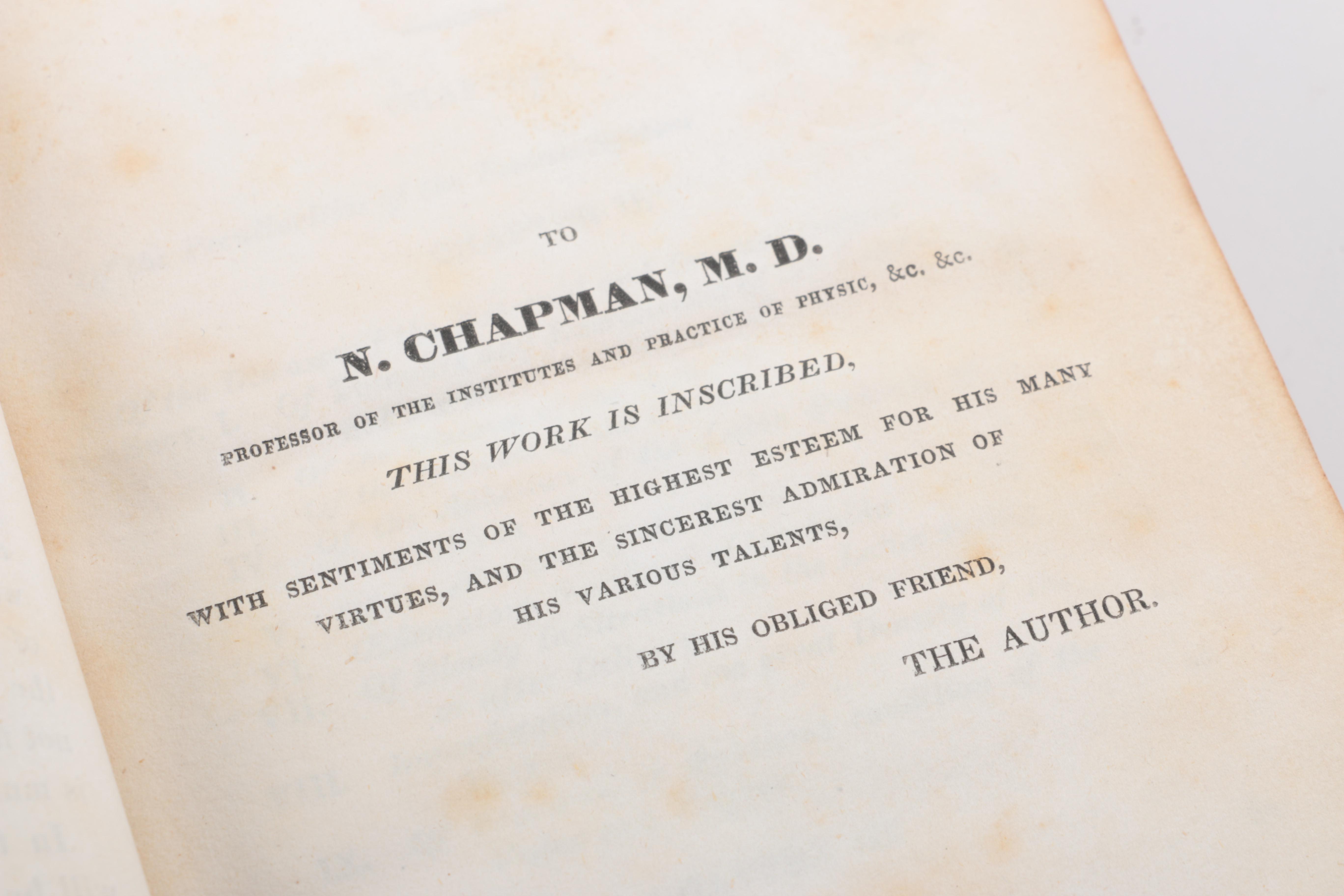 1830s Medical Books on Midwifery and "The Diseases of Females"