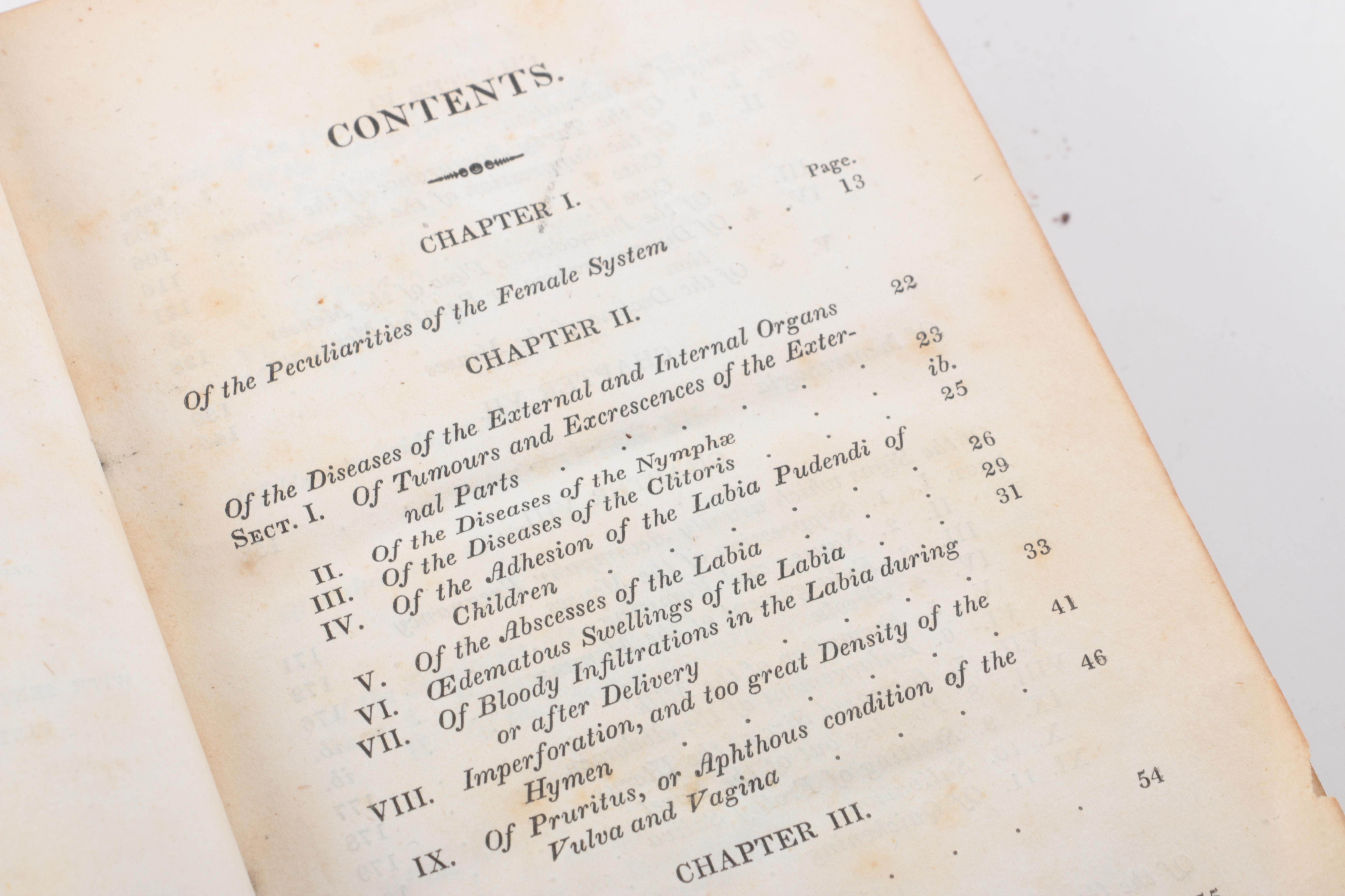 1830s Medical Books on Midwifery and "The Diseases of Females"