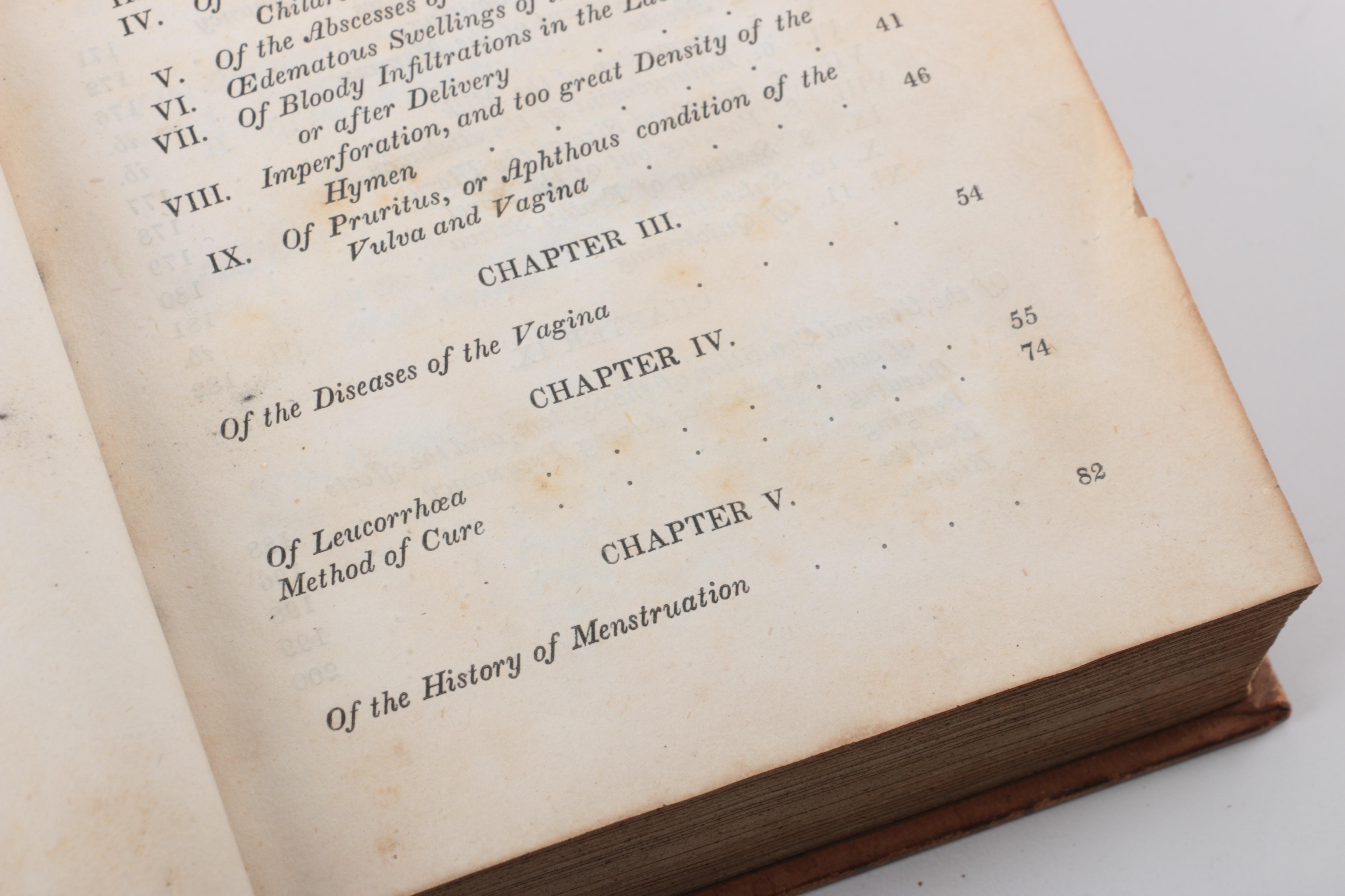 1830s Medical Books on Midwifery and "The Diseases of Females"