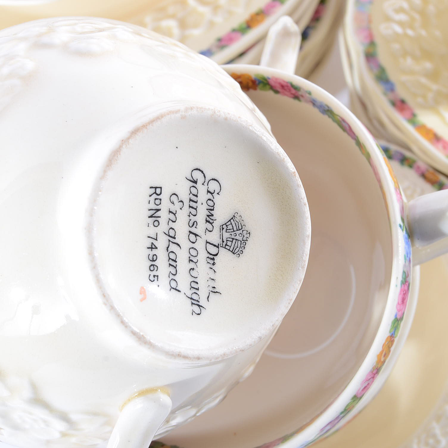 English Crown Ducal "Gainsborough" Pattern China Service