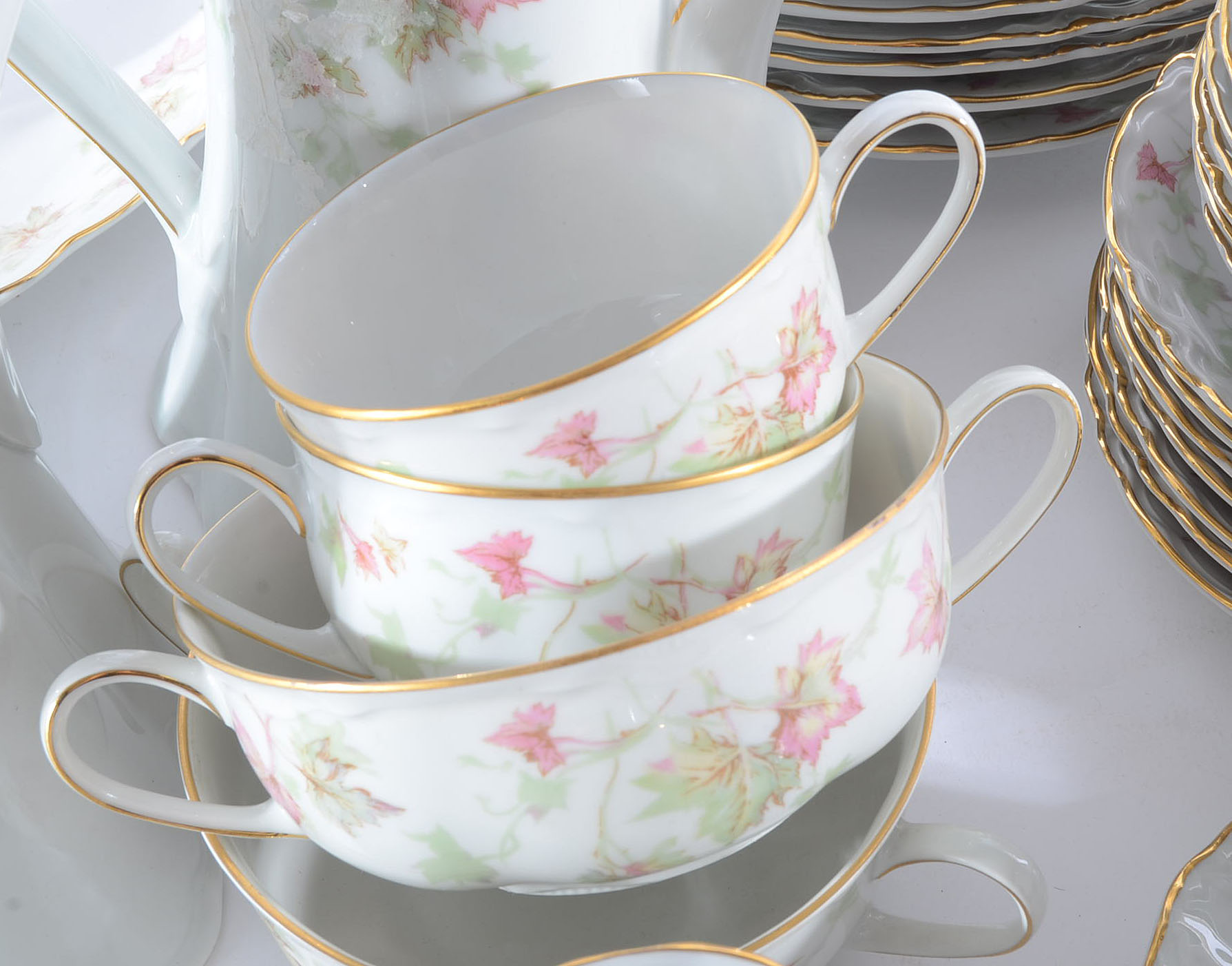 Hutschenreuther Selb Bavaria "Maple Leaf" China Service For Eight