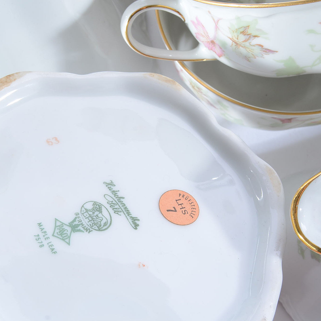 Hutschenreuther Selb Bavaria "Maple Leaf" China Service For Eight