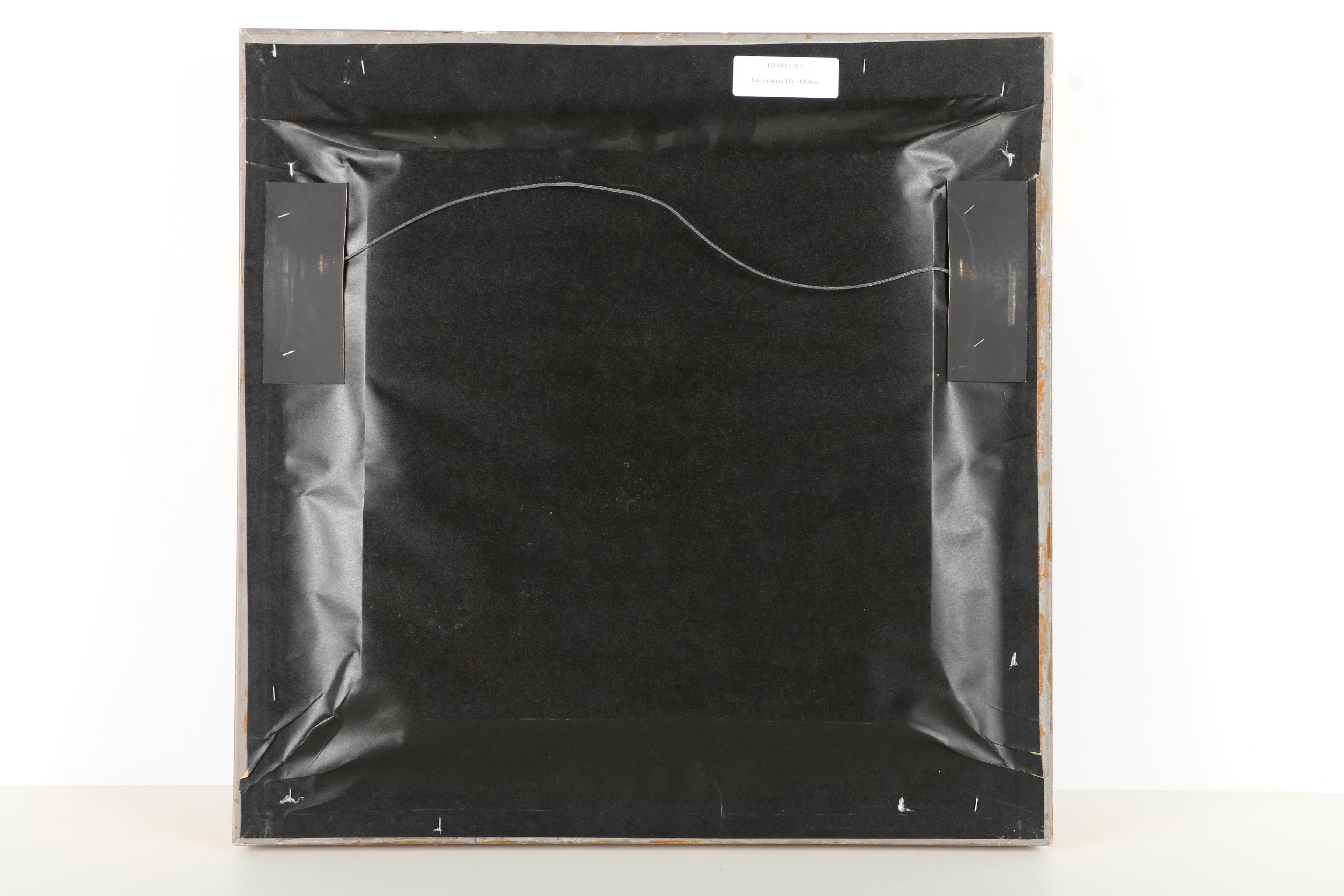 Set of Framed Wine Label Tile Transfers