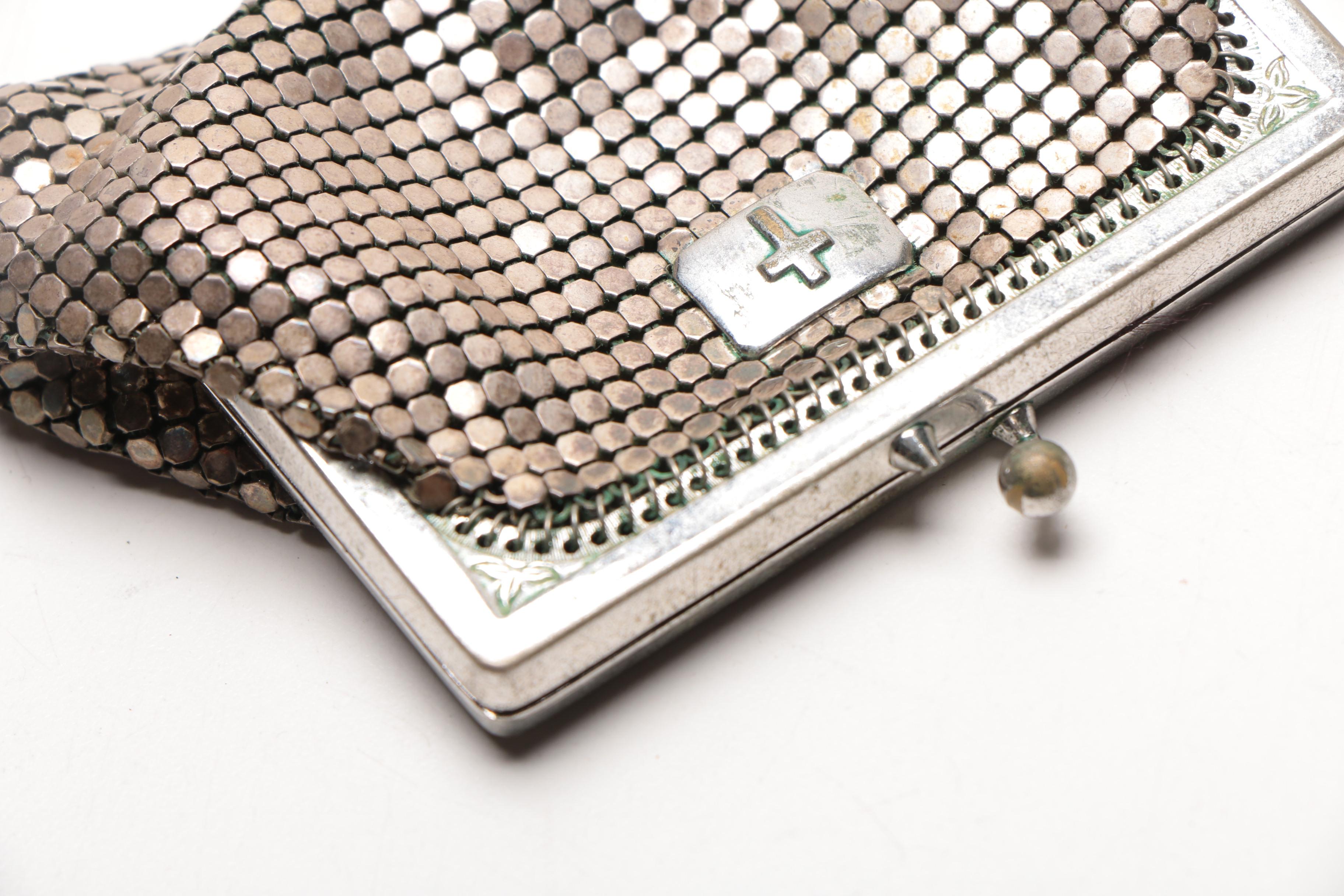 Metallic Mesh Clutch, Wallet and Coin Purse