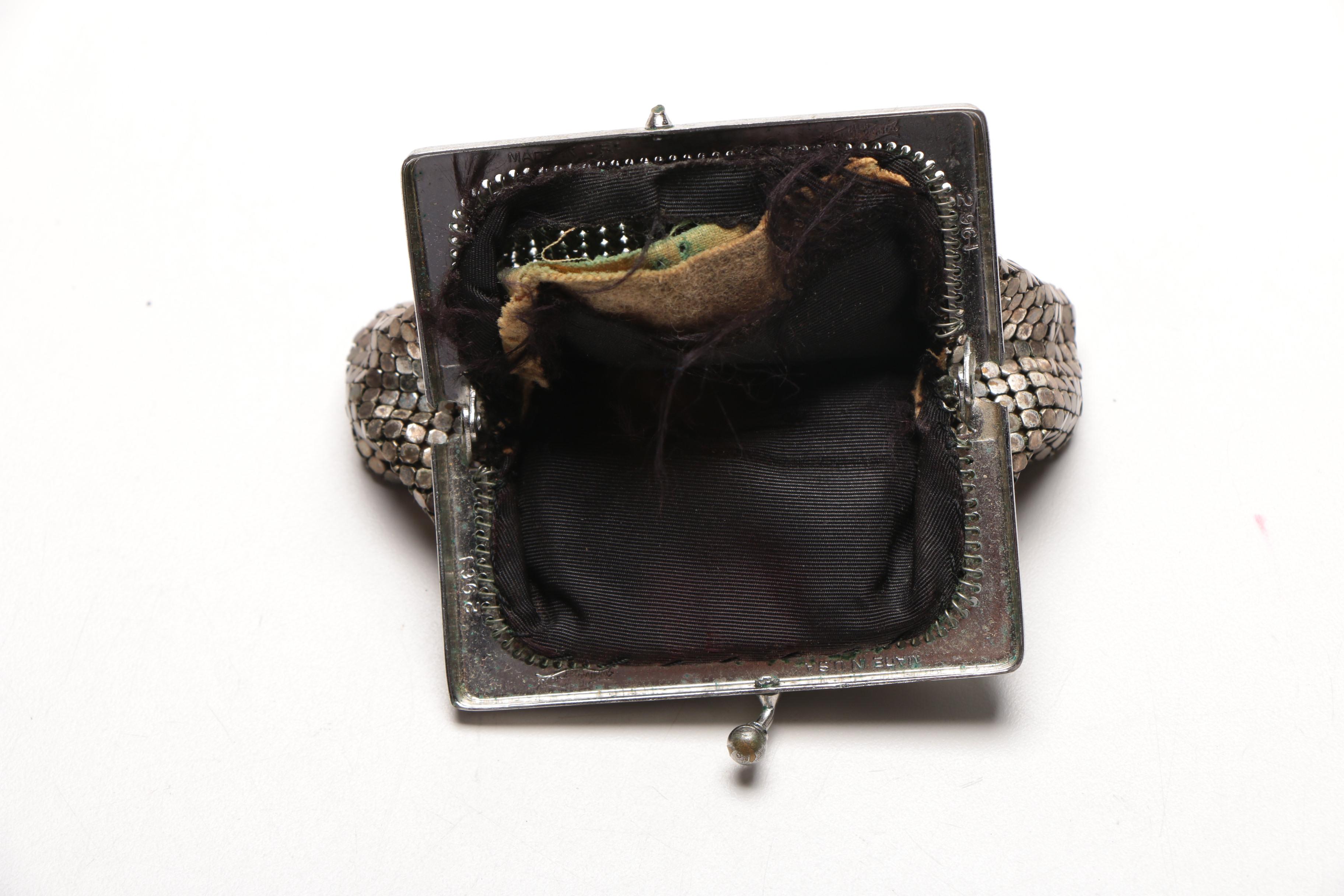 Metallic Mesh Clutch, Wallet and Coin Purse