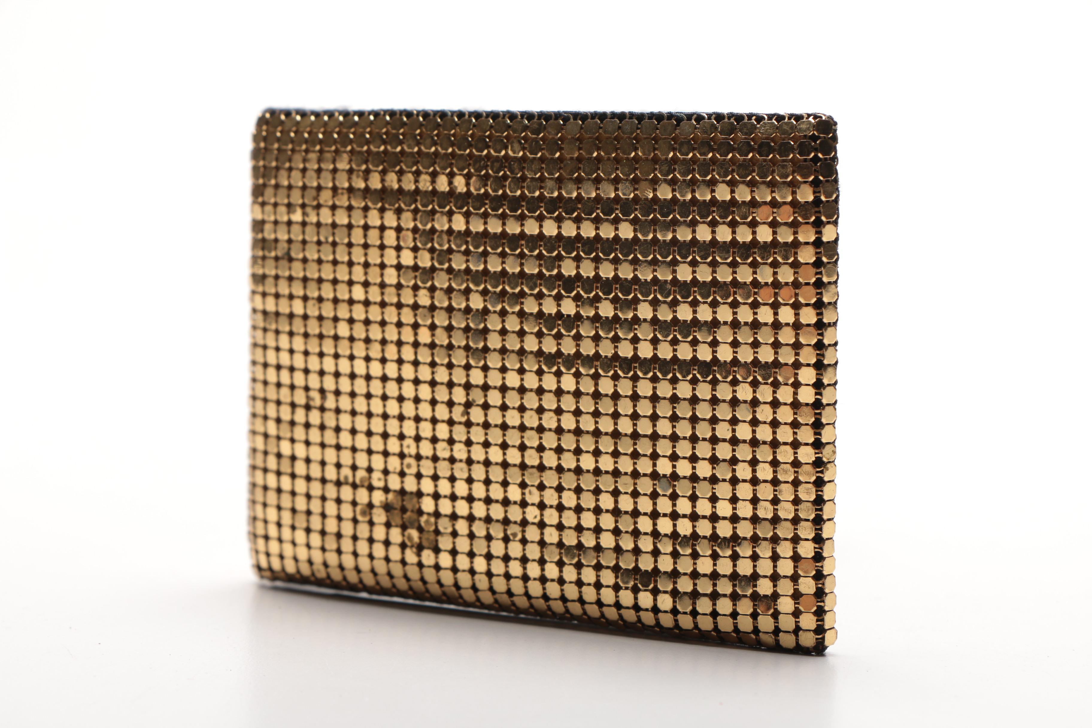 Metallic Mesh Clutch, Wallet and Coin Purse
