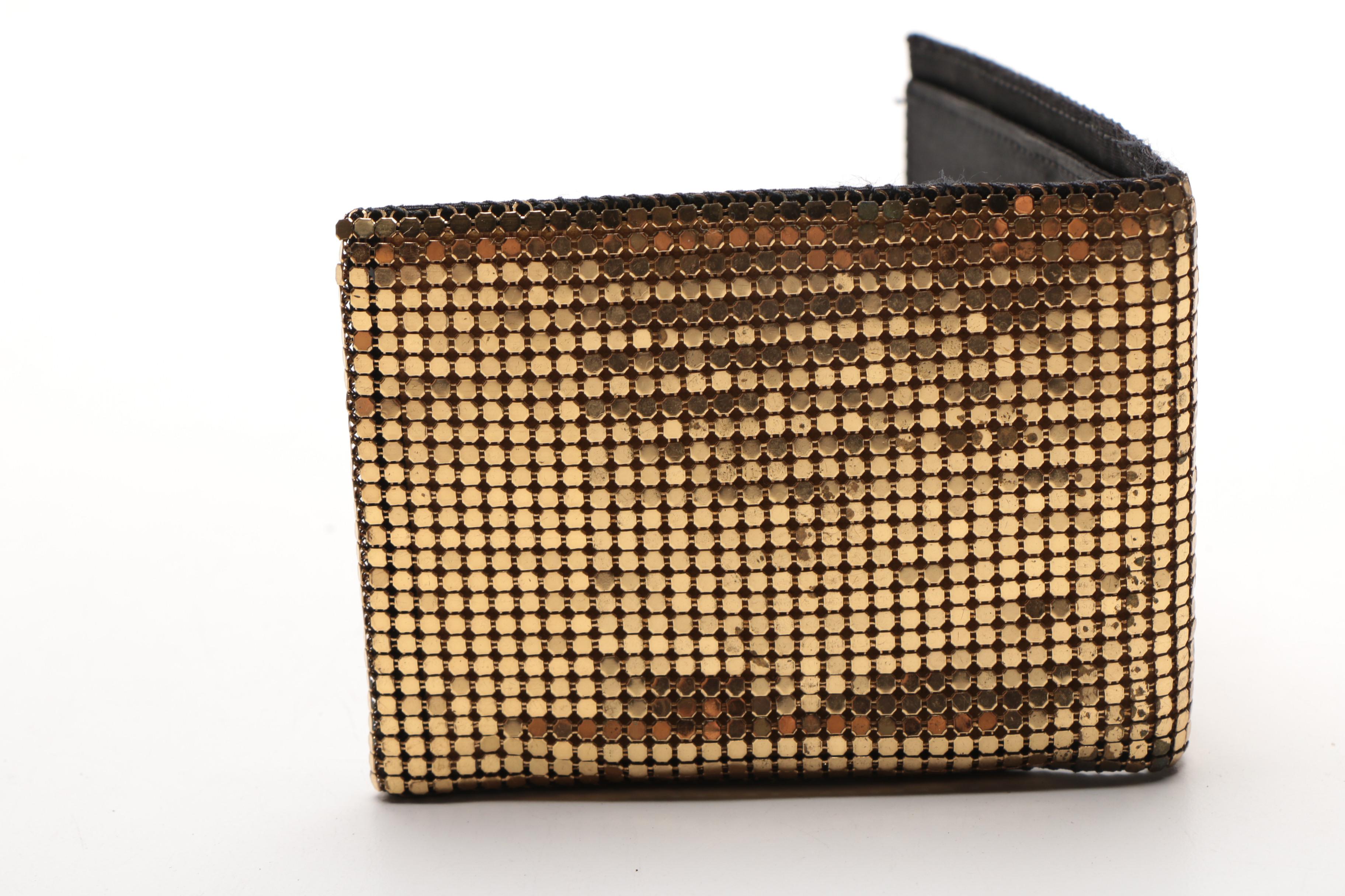 Metallic Mesh Clutch, Wallet and Coin Purse