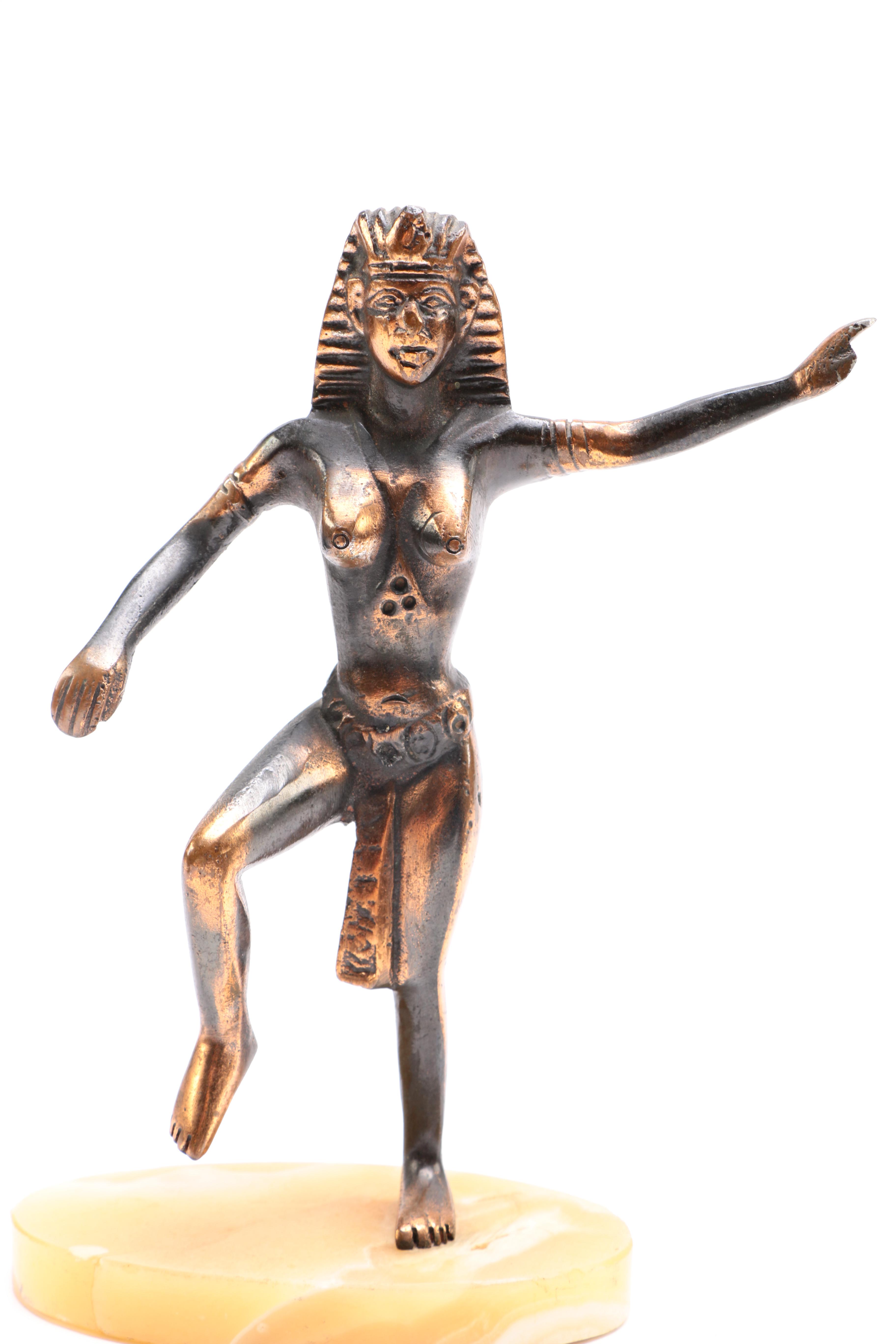 Nefertiti Busts and Pharaoh Figurine