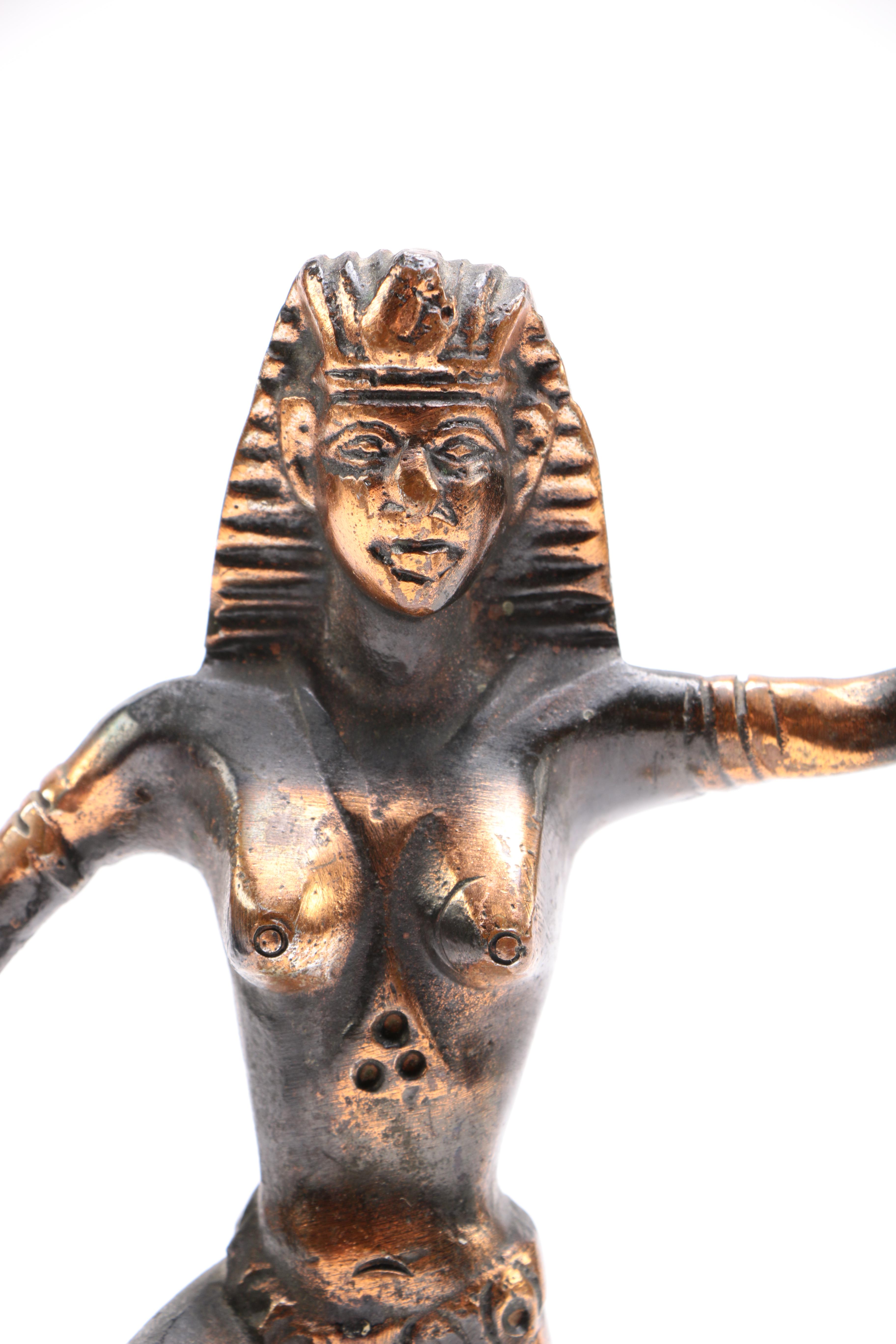 Nefertiti Busts and Pharaoh Figurine