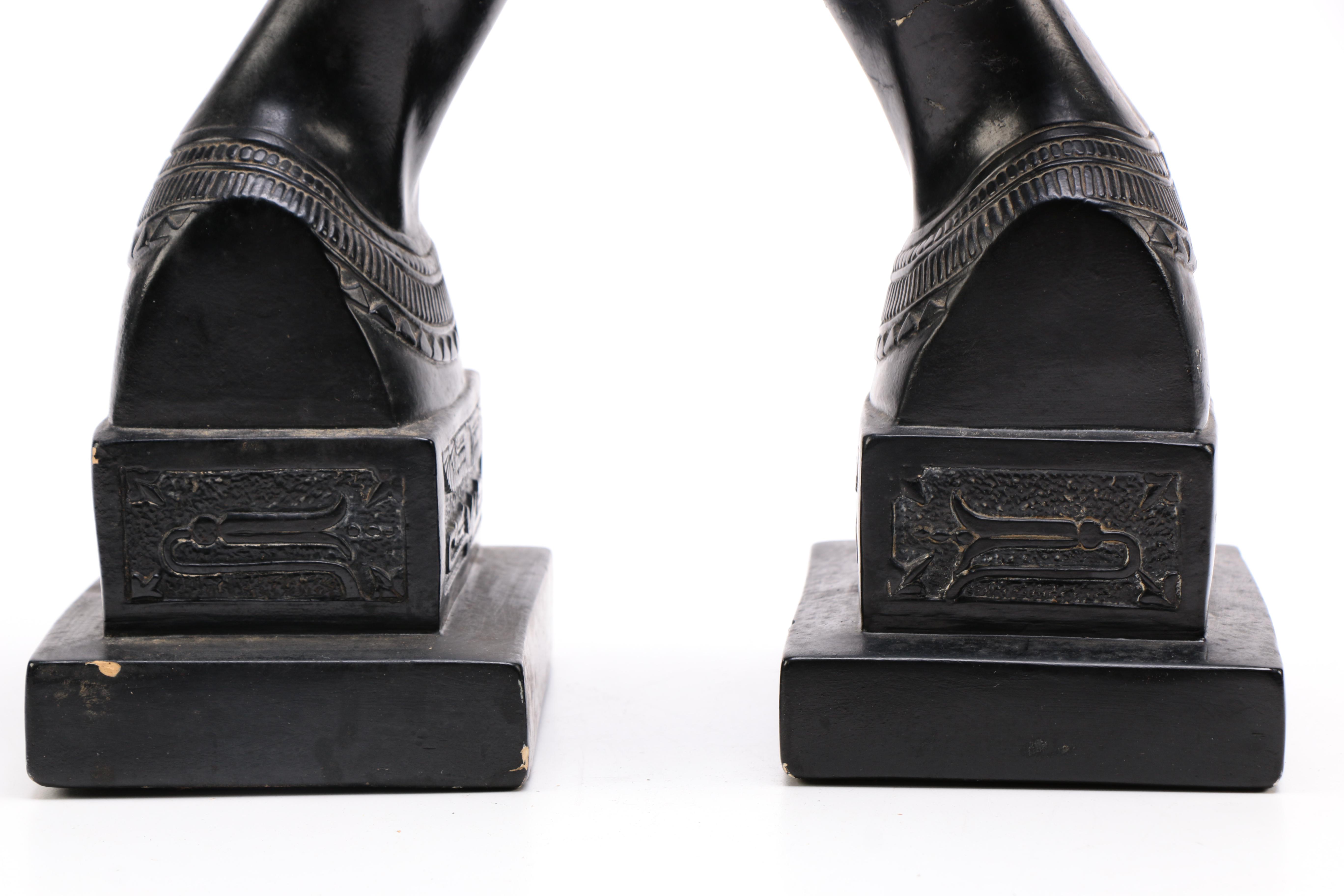 Nefertiti Busts and Pharaoh Figurine