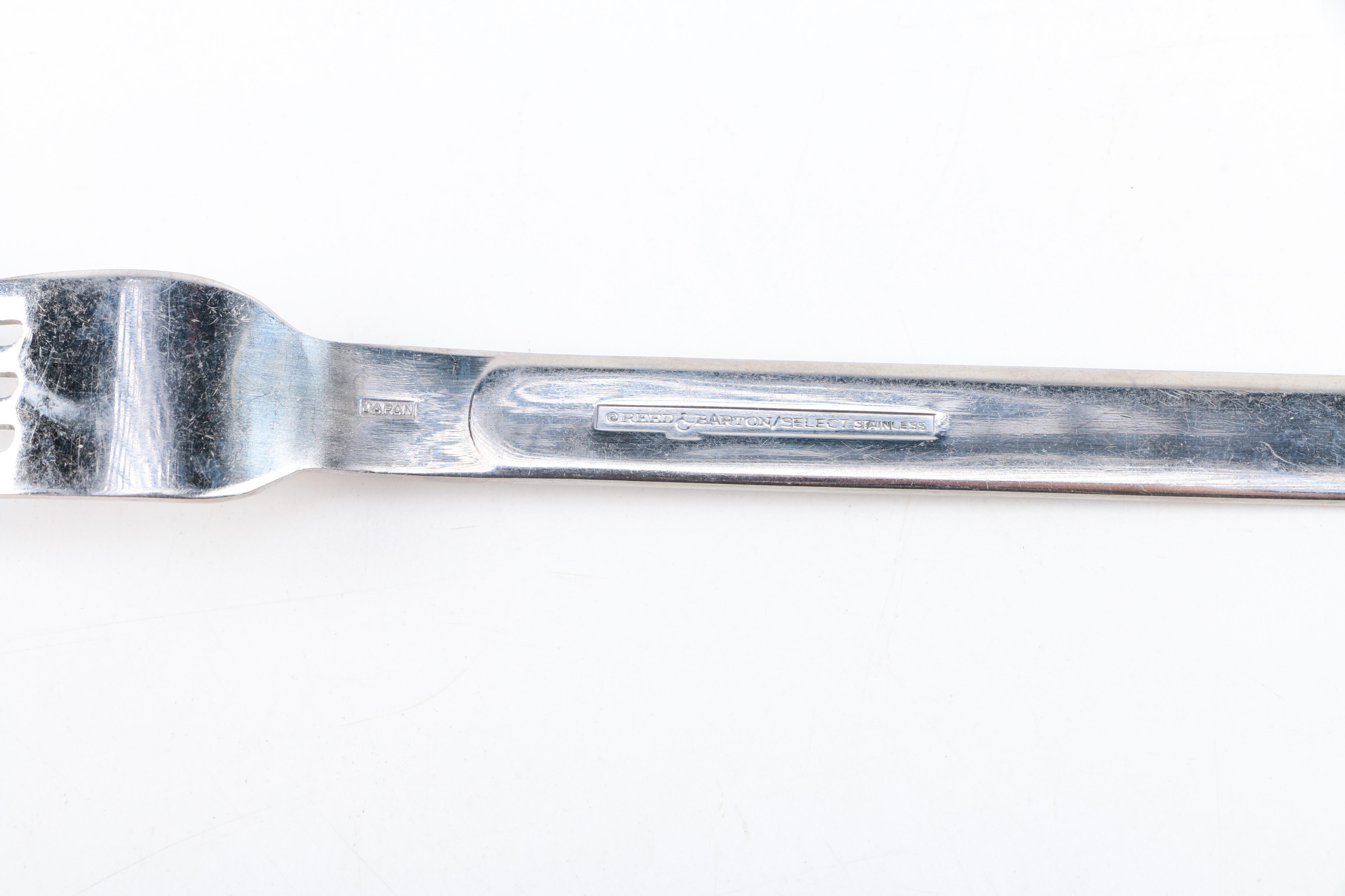 Collection of Reed & Barton Stainless Flatware with Tray