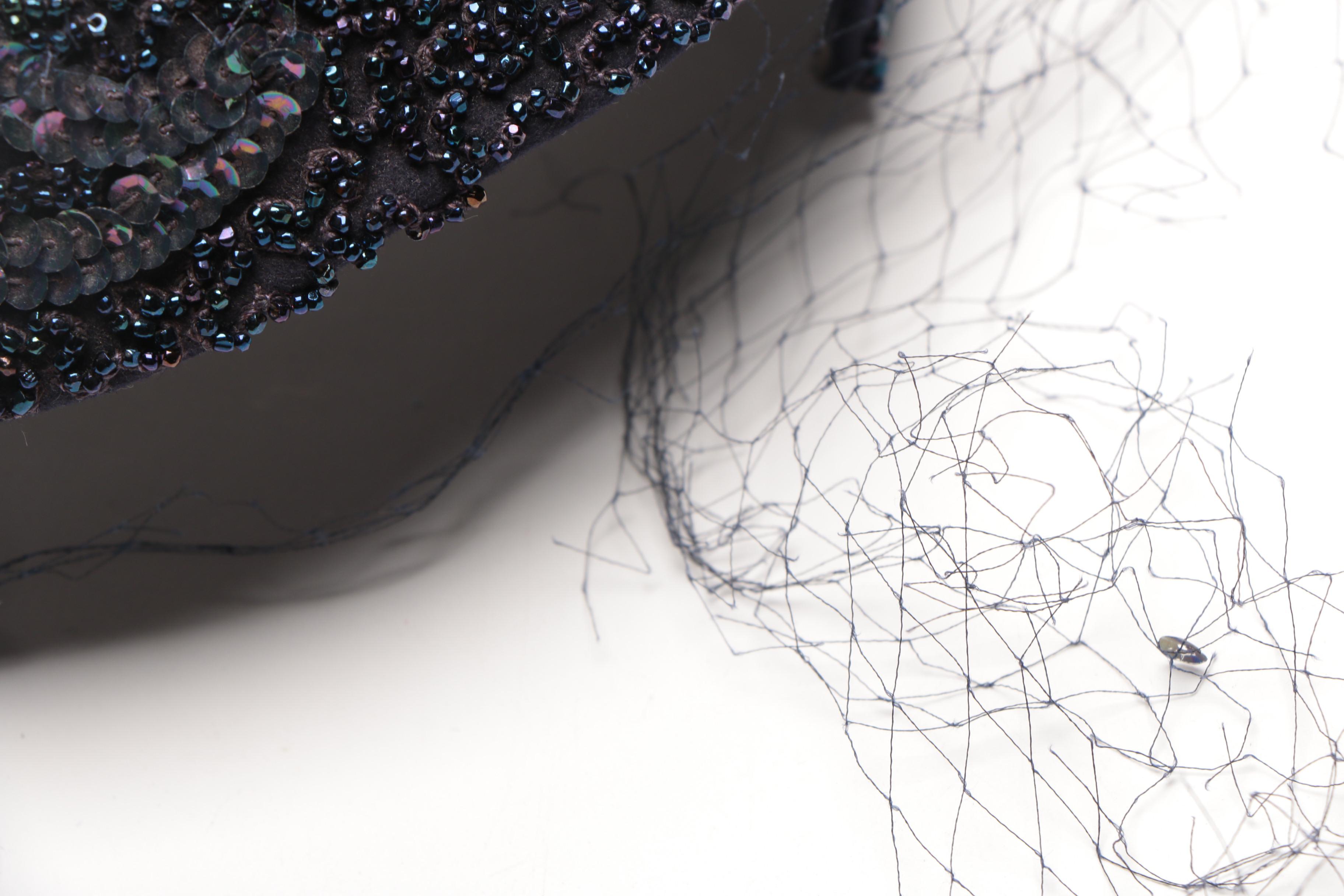 Vintage Headpieces including Marshall Field Debutante room