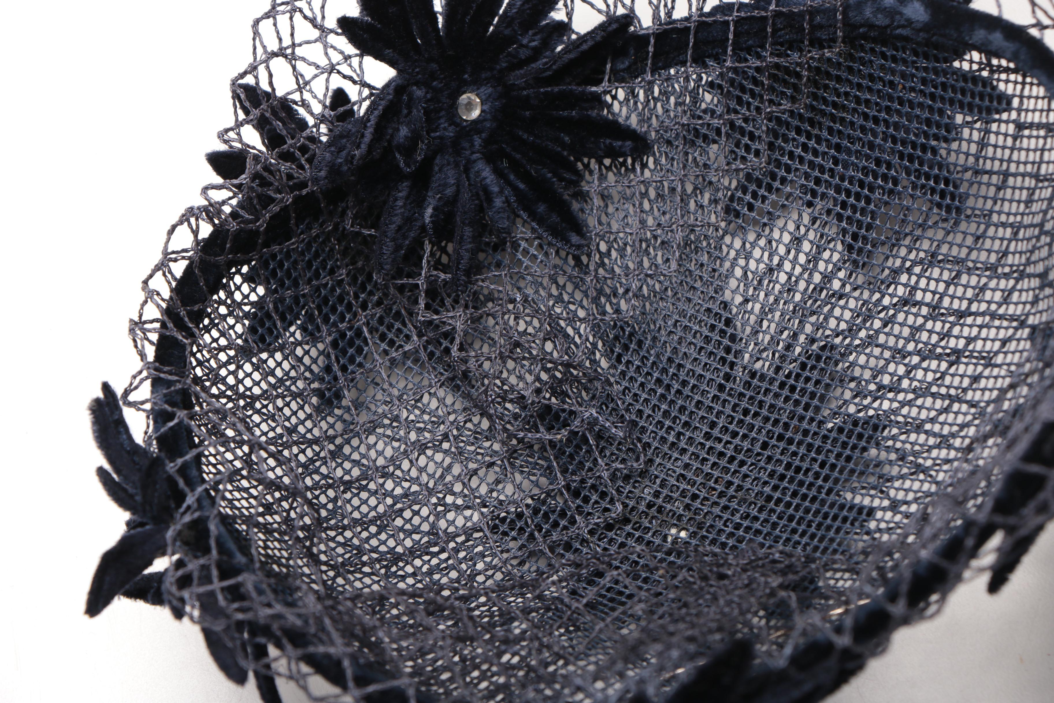 Vintage Headpieces including Marshall Field Debutante room