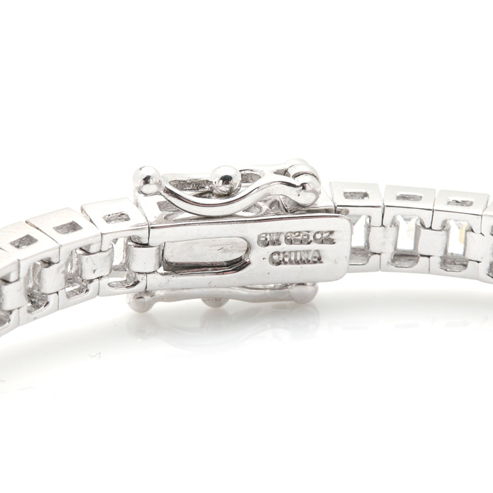 Sterling Silver Bracelets With Cubic Zirconia