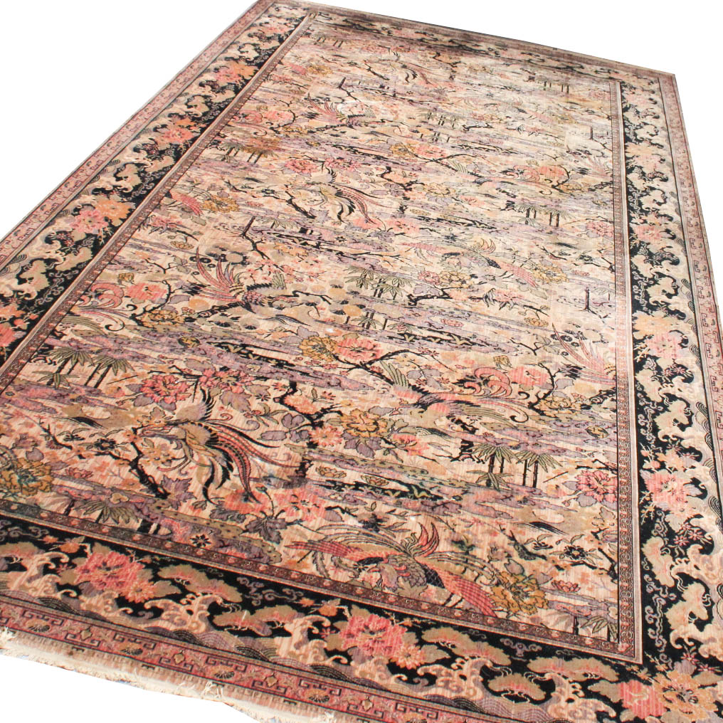 Vintage Room-Sized Anglo-Persian Wilton Rug by M..J. Whittall