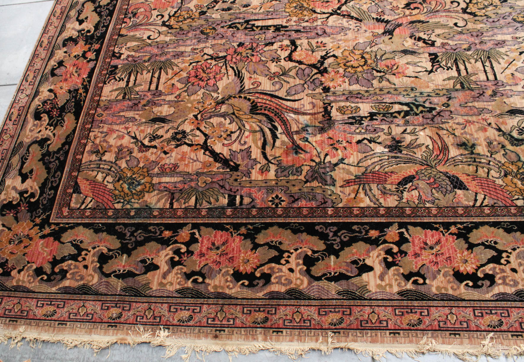 Vintage Room-Sized Anglo-Persian Wilton Rug by M..J. Whittall