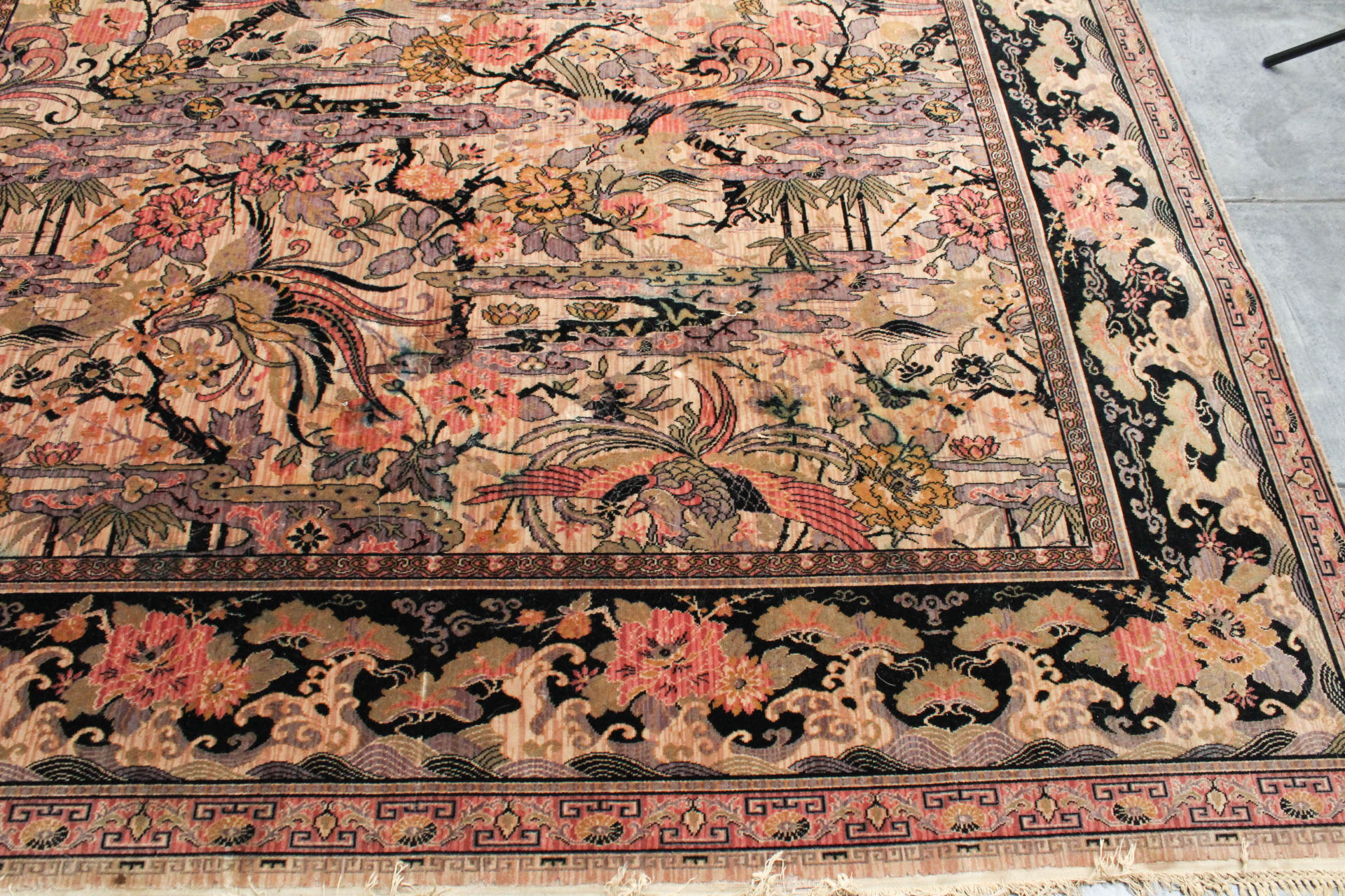 Vintage Room-Sized Anglo-Persian Wilton Rug by M..J. Whittall