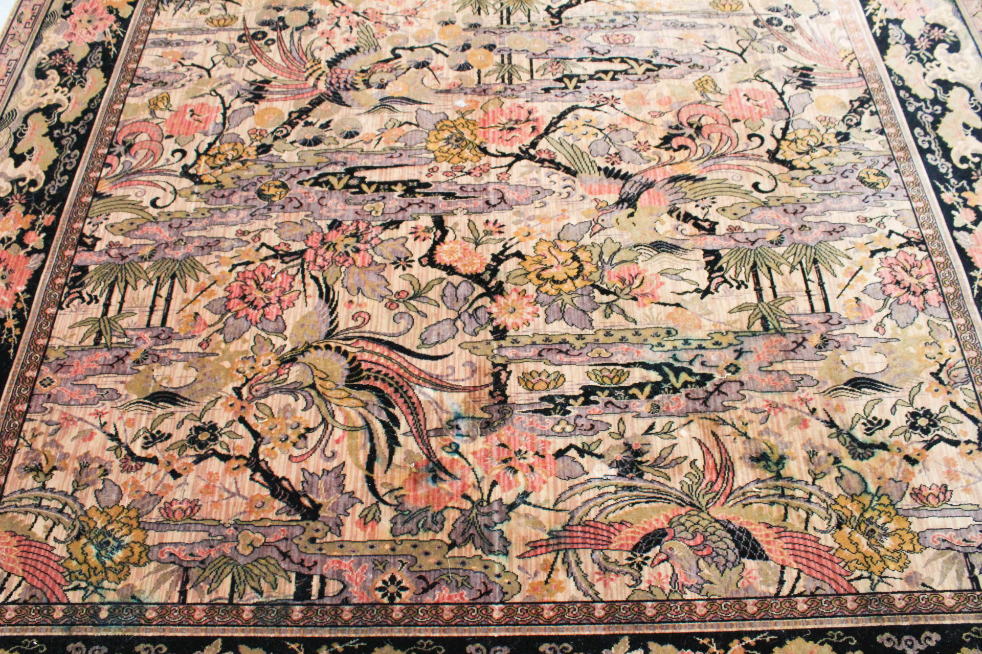 Vintage Room-Sized Anglo-Persian Wilton Rug by M..J. Whittall