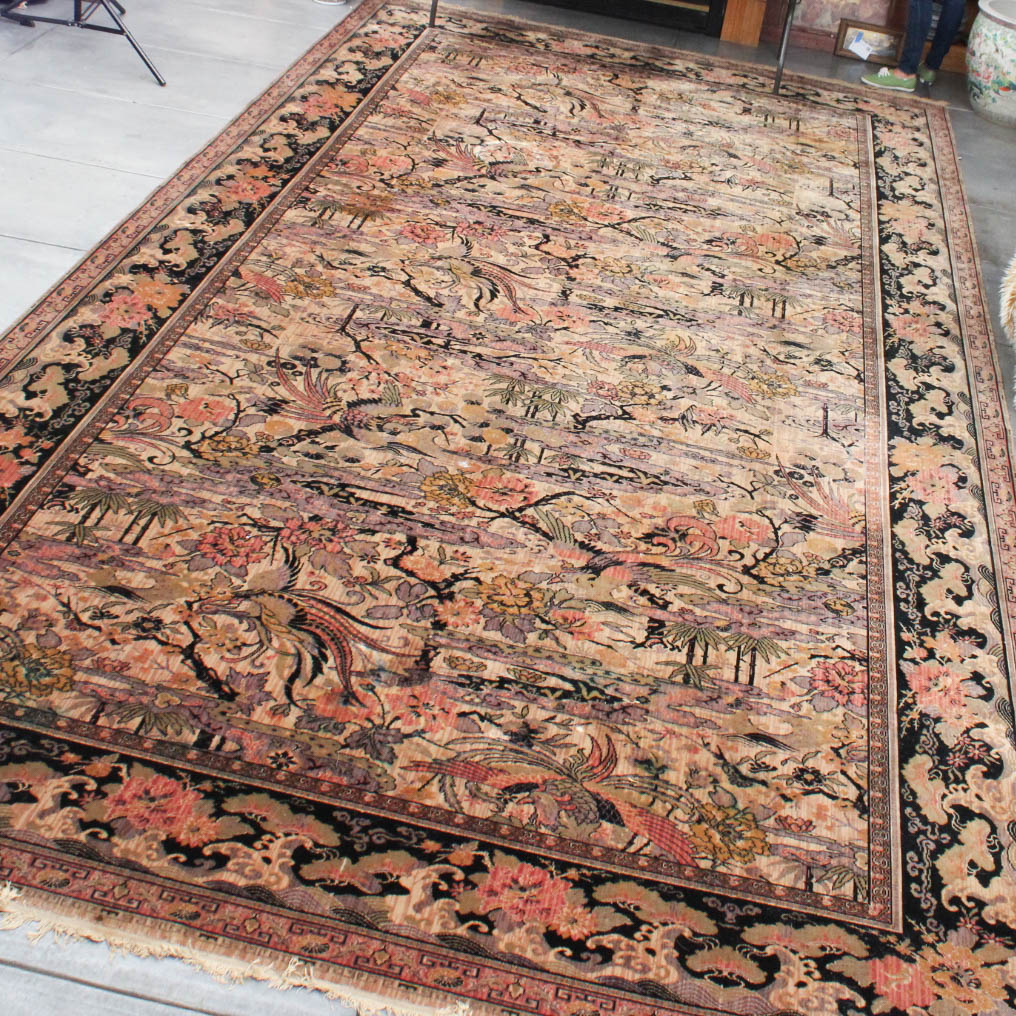 Vintage Room-Sized Anglo-Persian Wilton Rug by M..J. Whittall