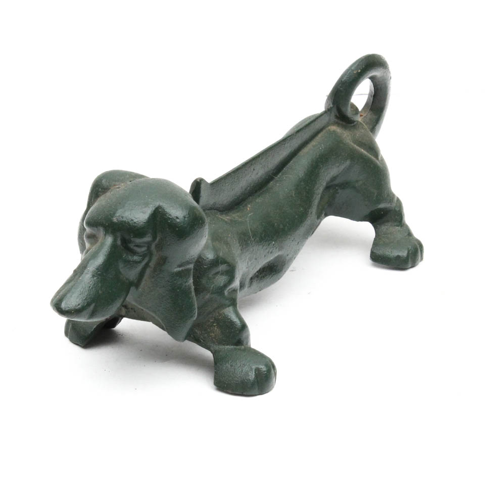 Vintage Cast Iron Dachshund Boot Scraper