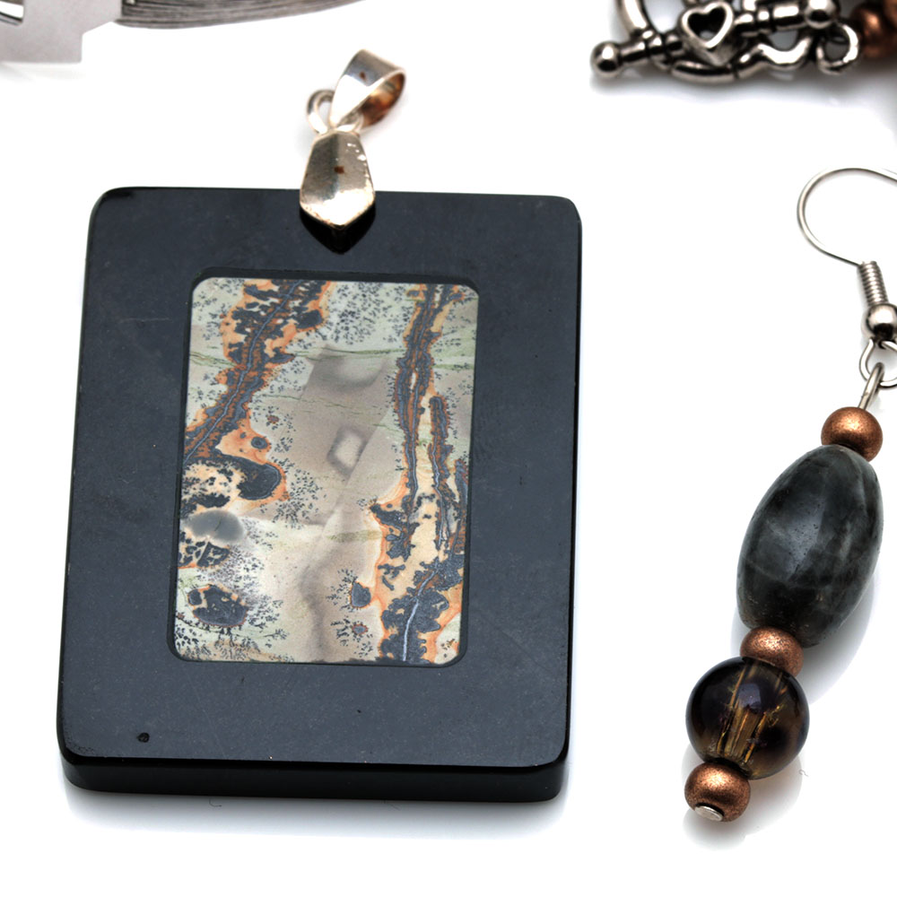 Stone Jewelry and Sarah Coventry Bangle Bracelet