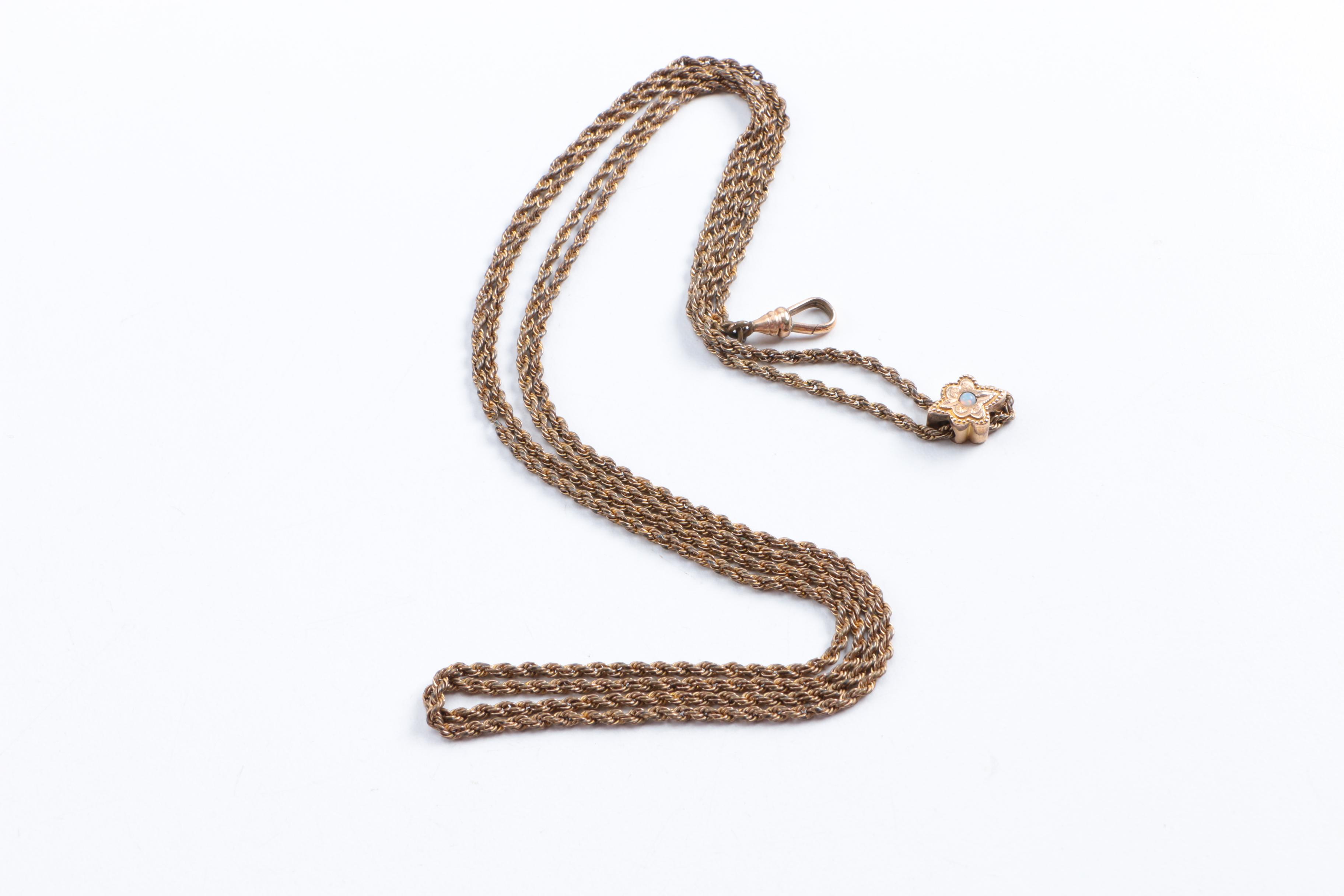 Gold Tone Costume Jewelry Including a Gold Filled Bracelet