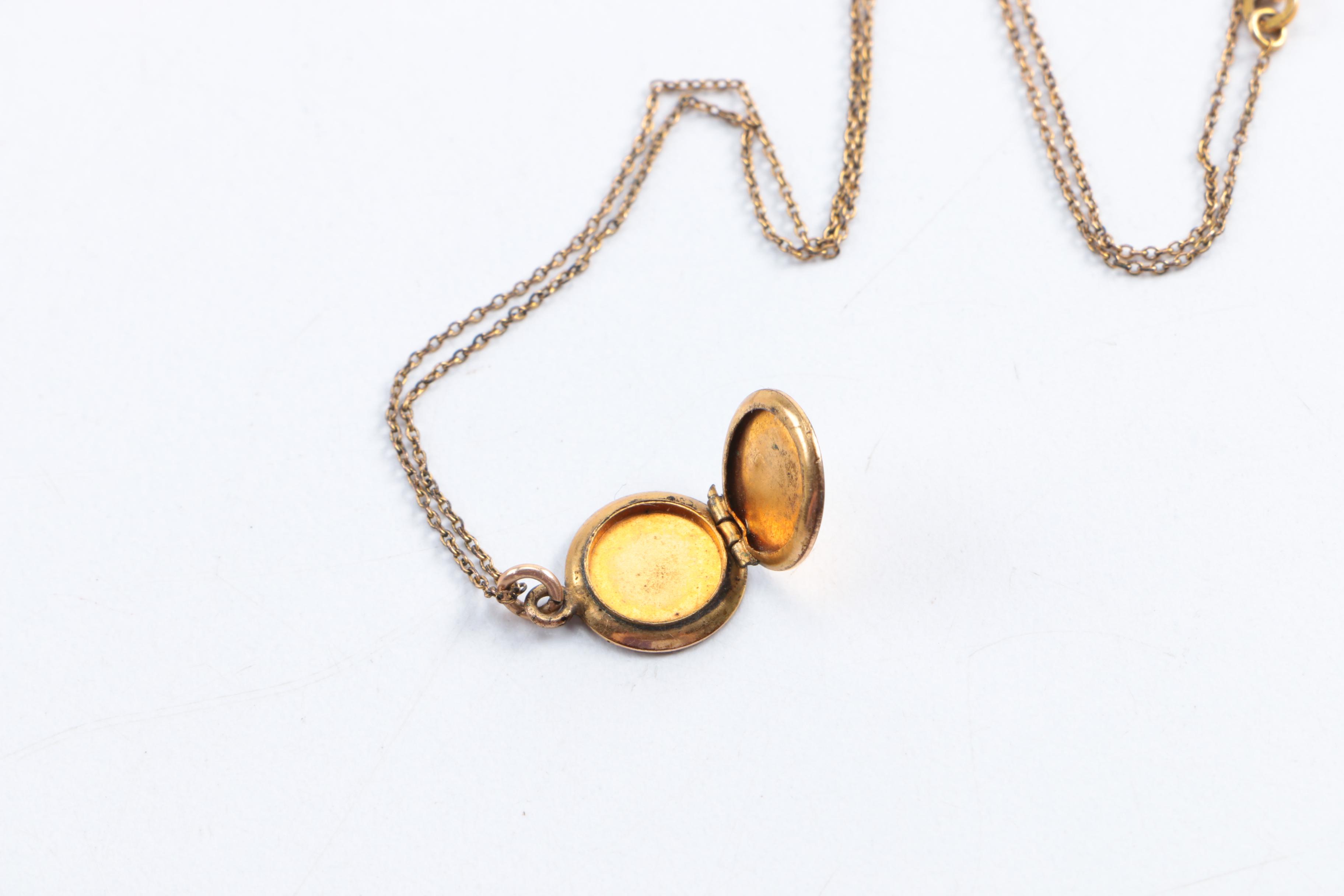 Gold Tone Costume Jewelry Including a Gold Filled Bracelet