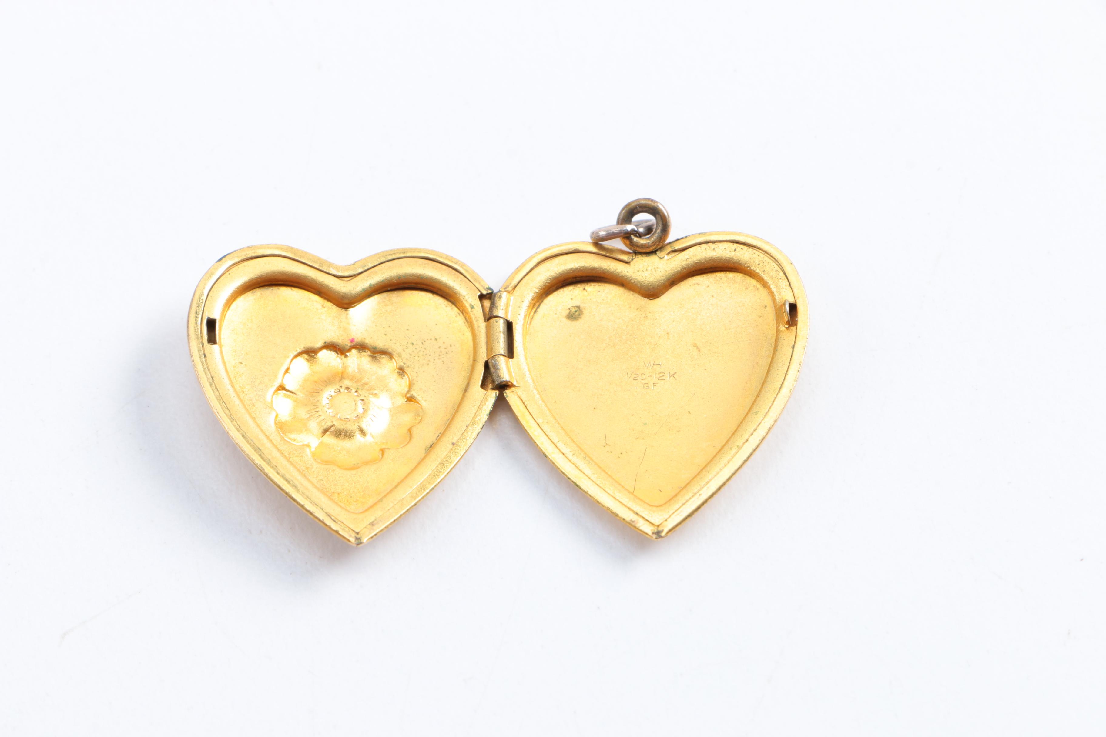 Gold Tone Costume Jewelry Including a Gold Filled Bracelet