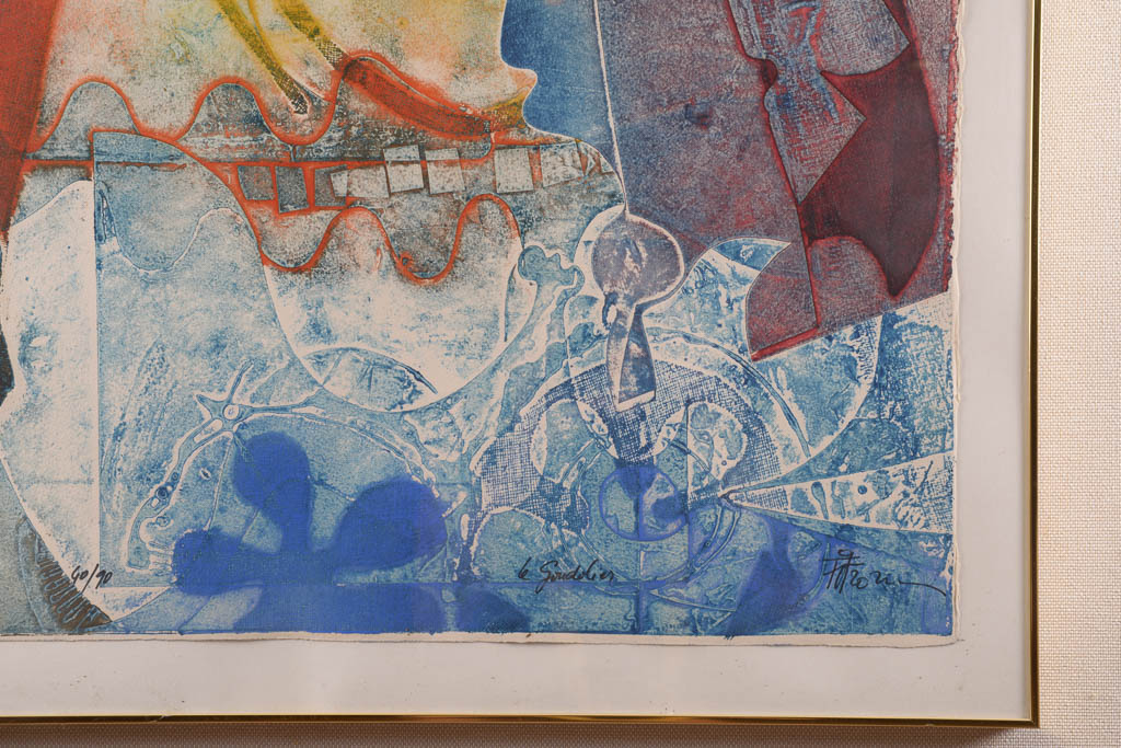 Fotzoziu "Le Goudolier" Signed Limited Edition Woodblock