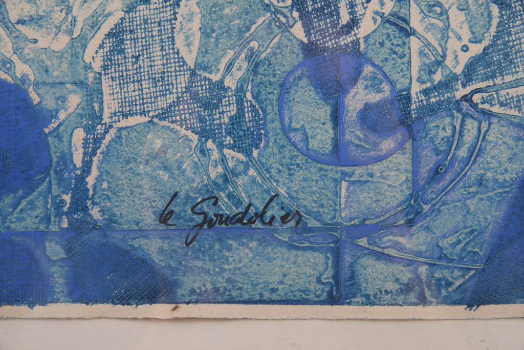 Fotzoziu "Le Goudolier" Signed Limited Edition Woodblock