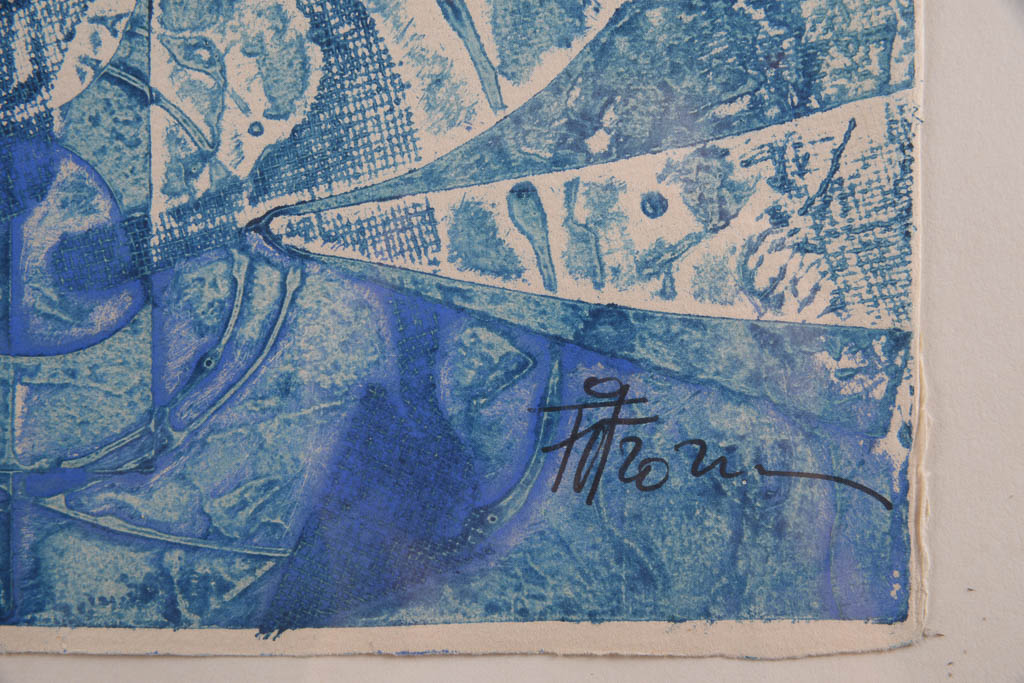 Fotzoziu "Le Goudolier" Signed Limited Edition Woodblock