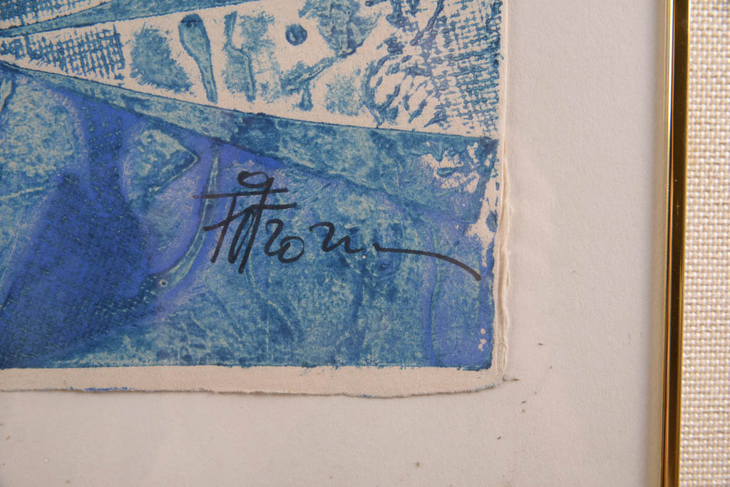 Fotzoziu "Le Goudolier" Signed Limited Edition Woodblock