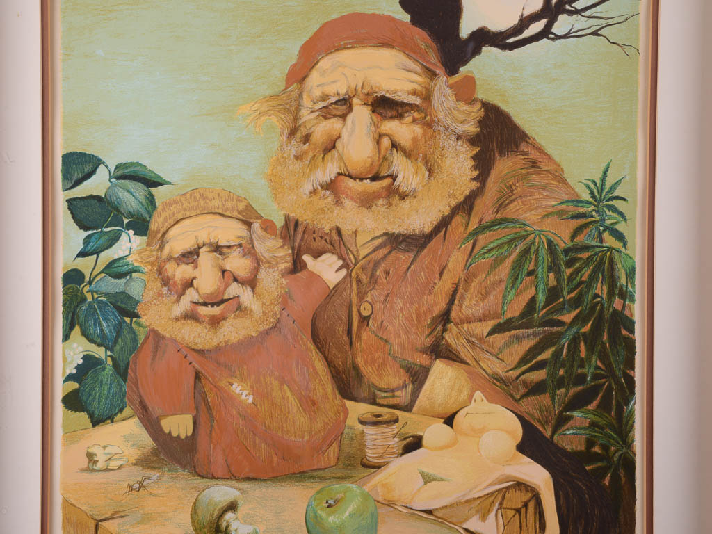 Charles Bragg "The Sixth Day" Signed Limited Edition Offset Lithograph