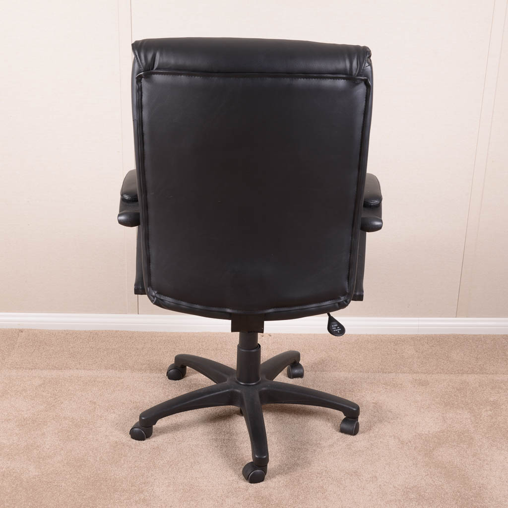 Black Leather Executive Desk Chair