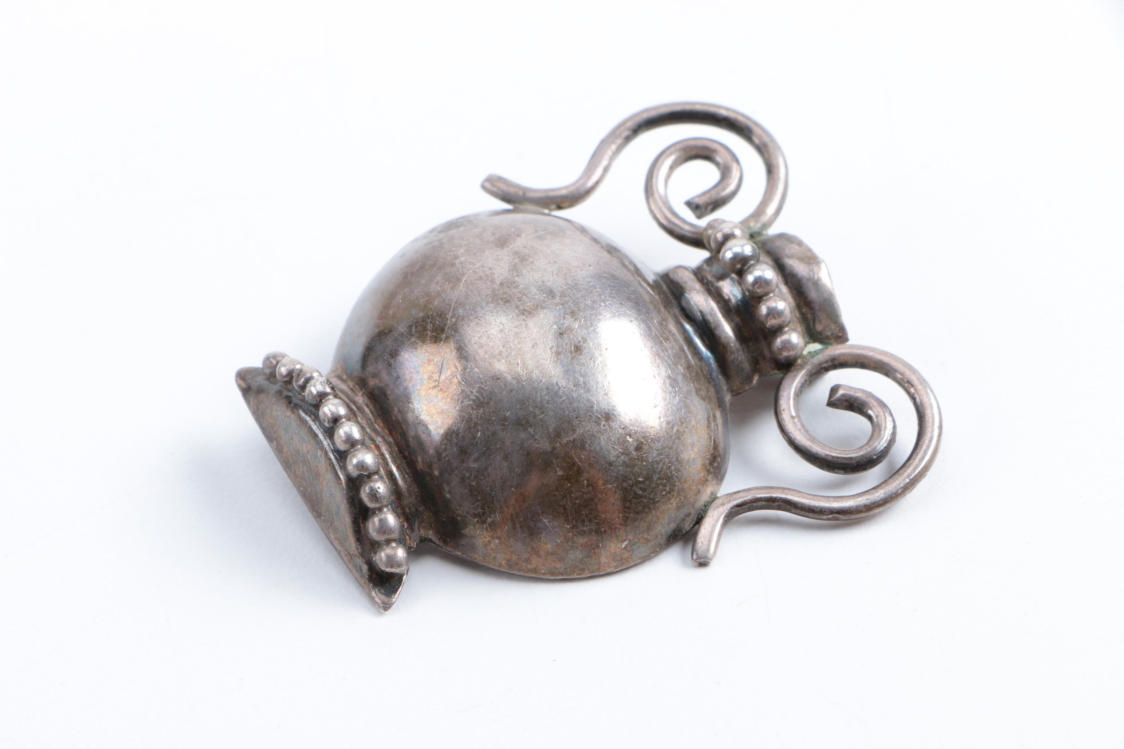 Sterling Silver Jewelry Including Two Charms