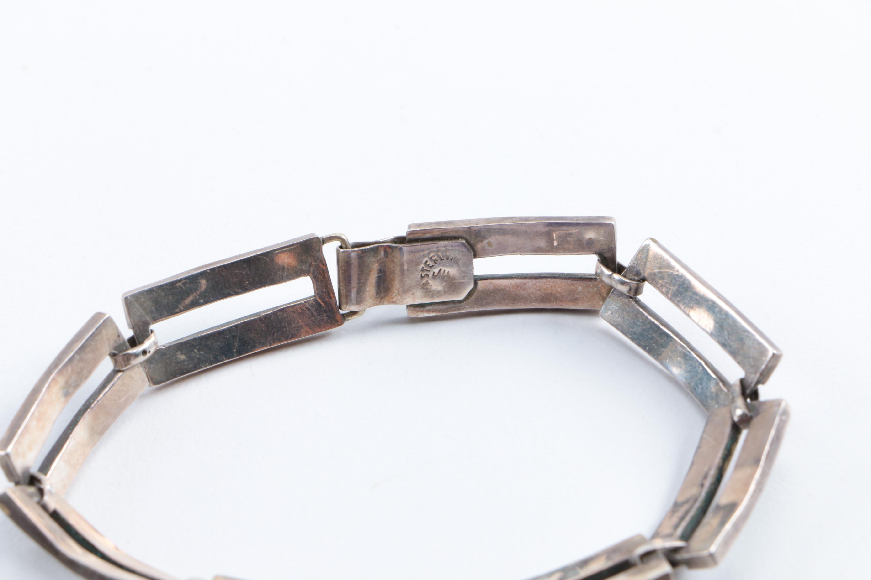 Sterling Silver and Abalone Jewelry Including Demi Parure